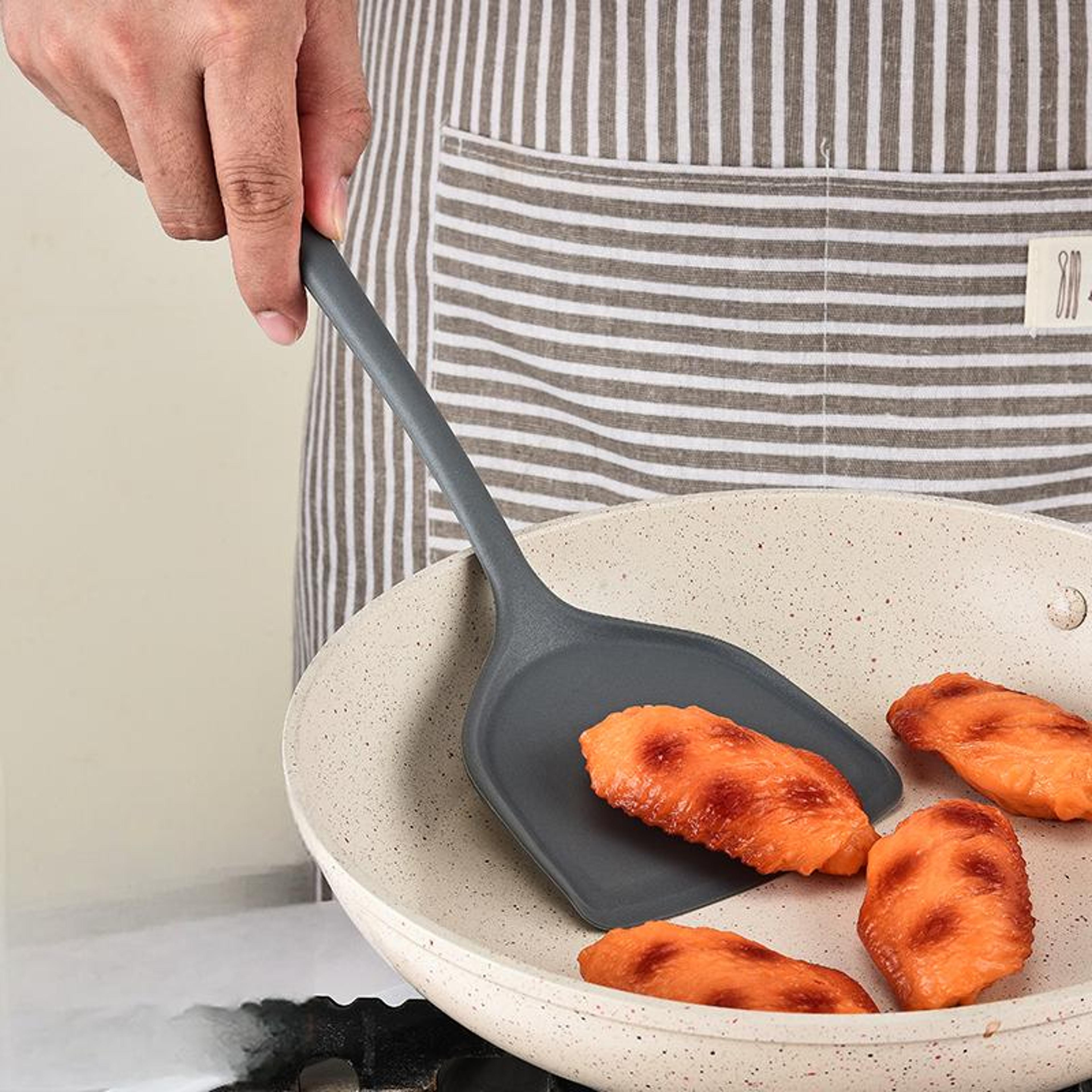 all in one silicone wok spatula heat resistant nonstick cooking turner