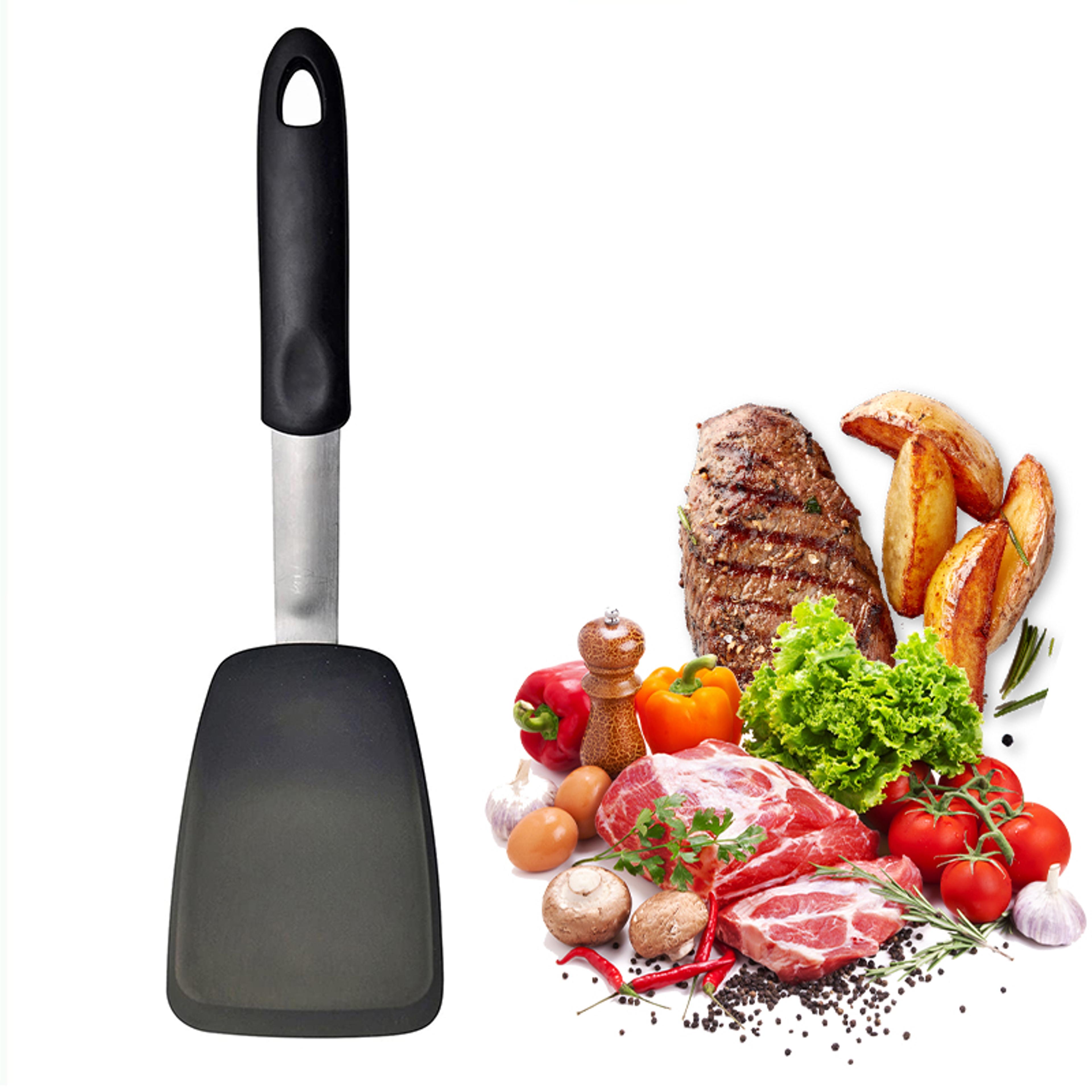 flexible silicone spatula heat resistant non stick turner