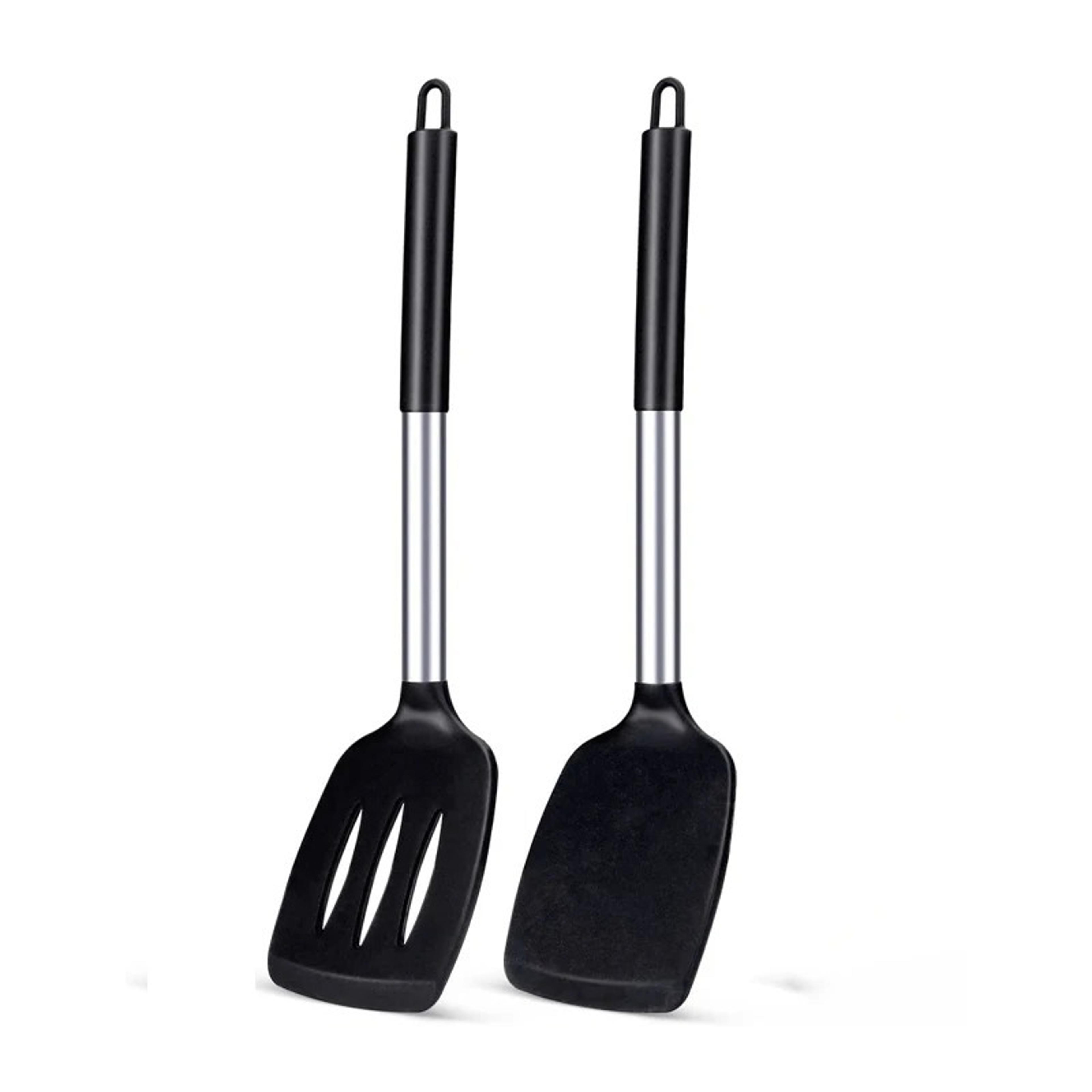heat resistant silicone spatula set for nonstick cookware