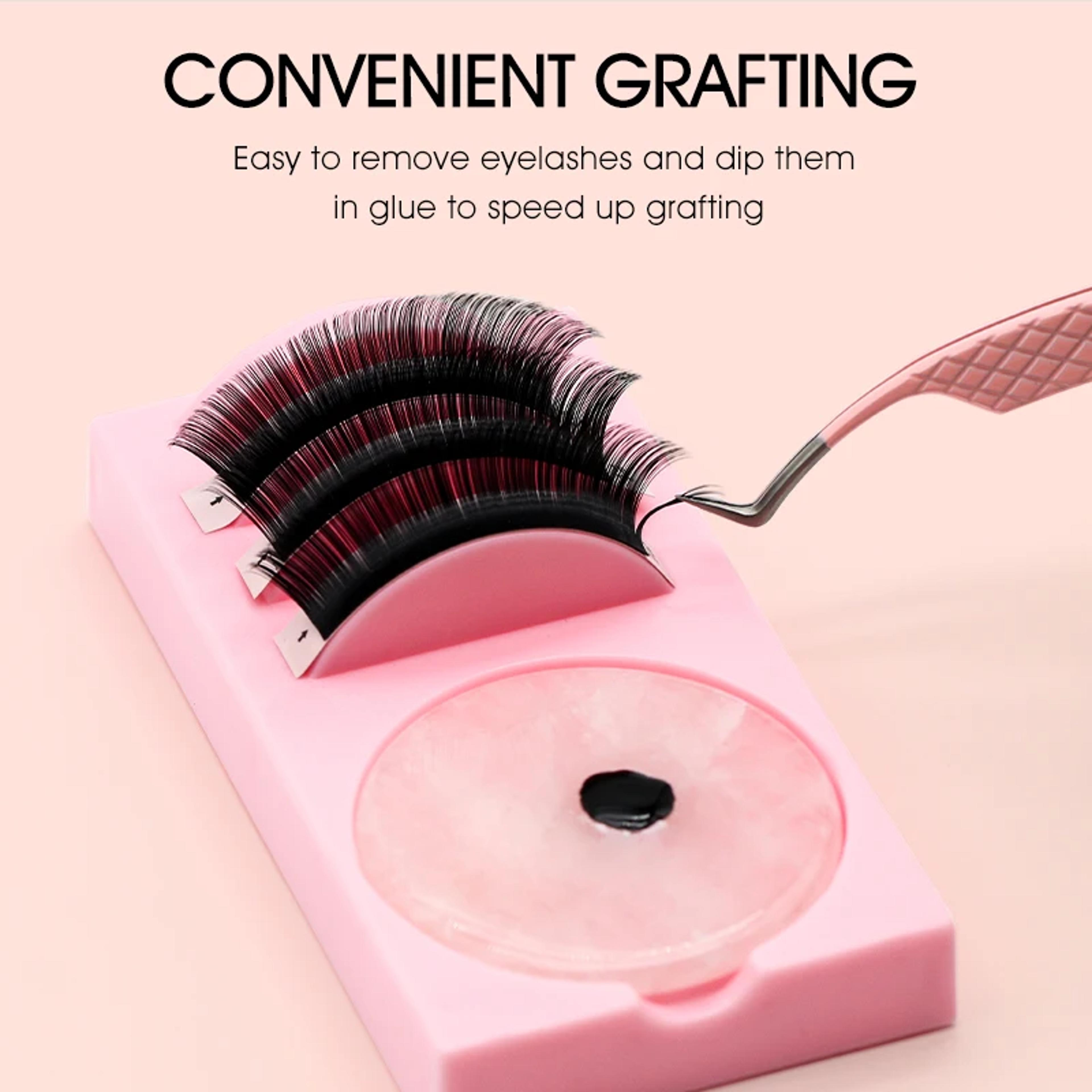 acrylic lash tile eyelash extension glue holder