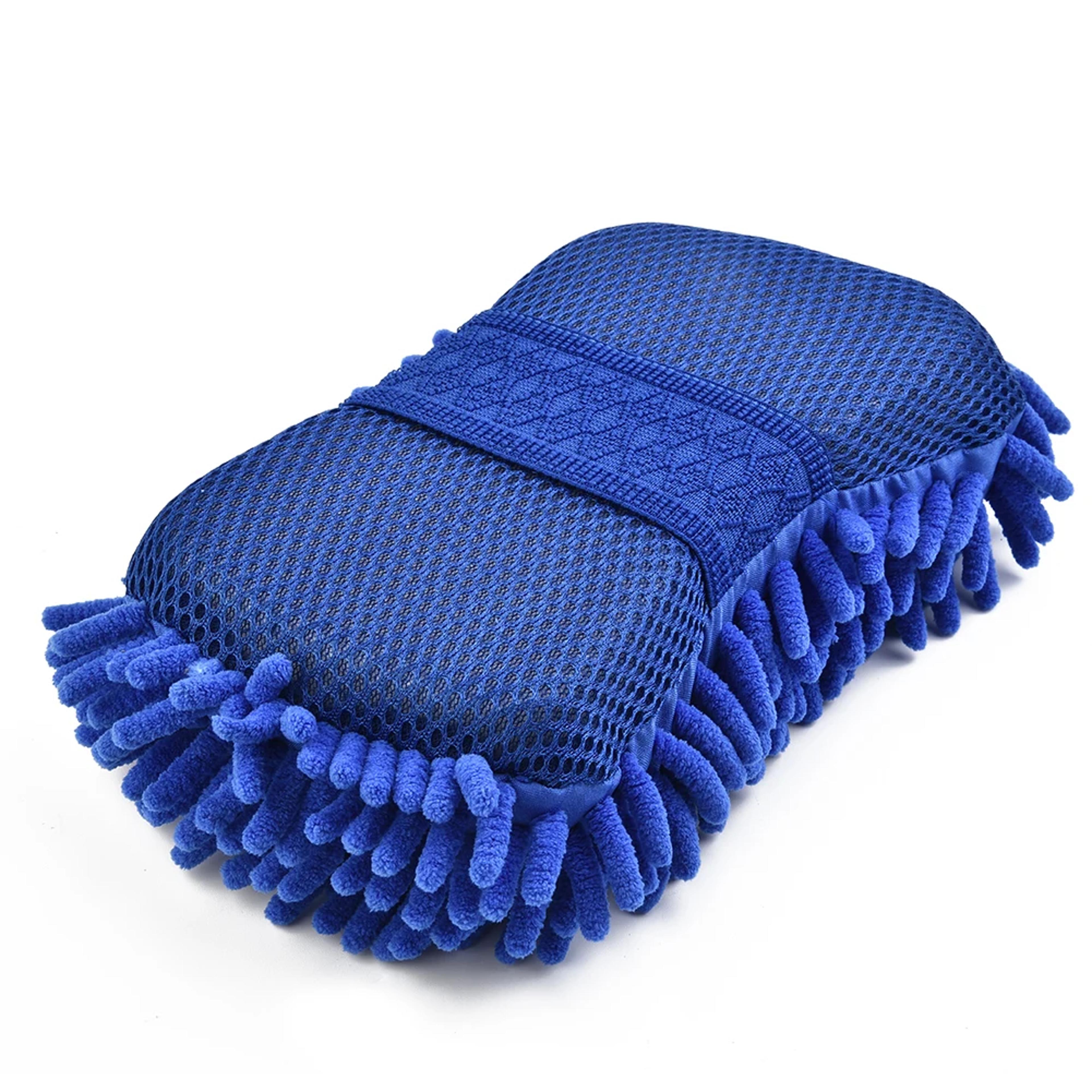 microfiber chenille car wash sponge scratch free auto cleaning pad