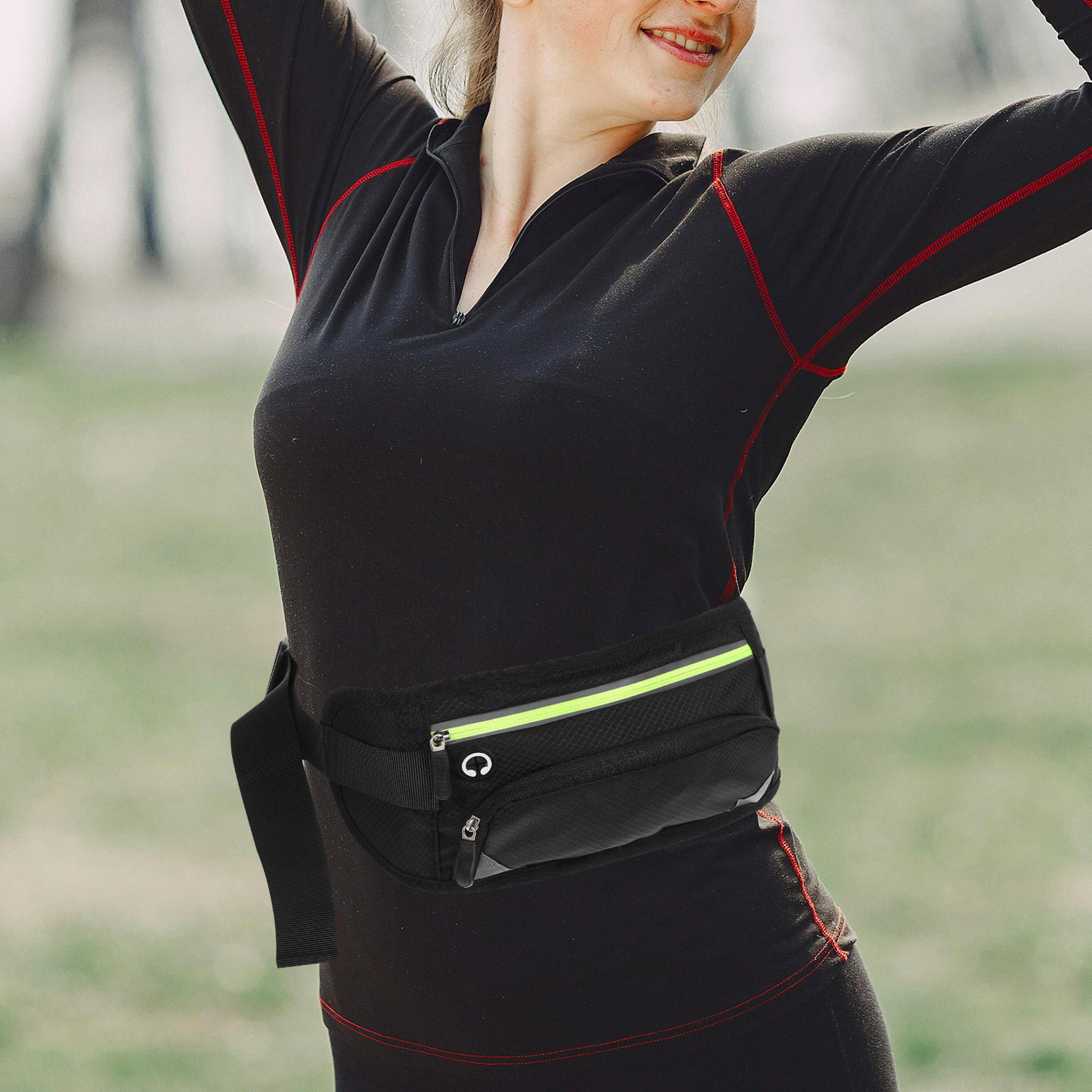 adjustable running belt phone pouch zipper waist pack for hiking travel fitness