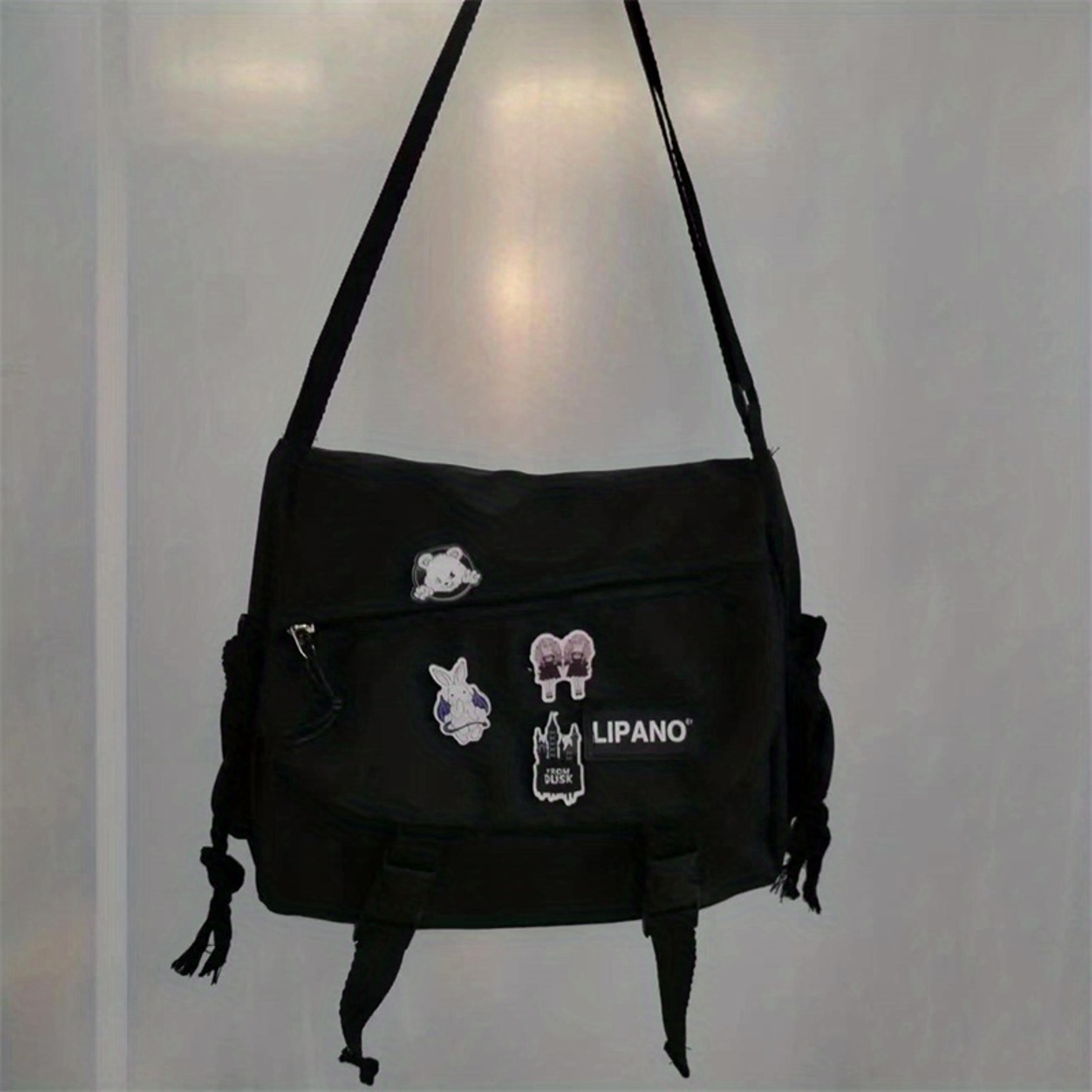 everyday nylon messenger bag for men adjustable crossbody shoulder bag