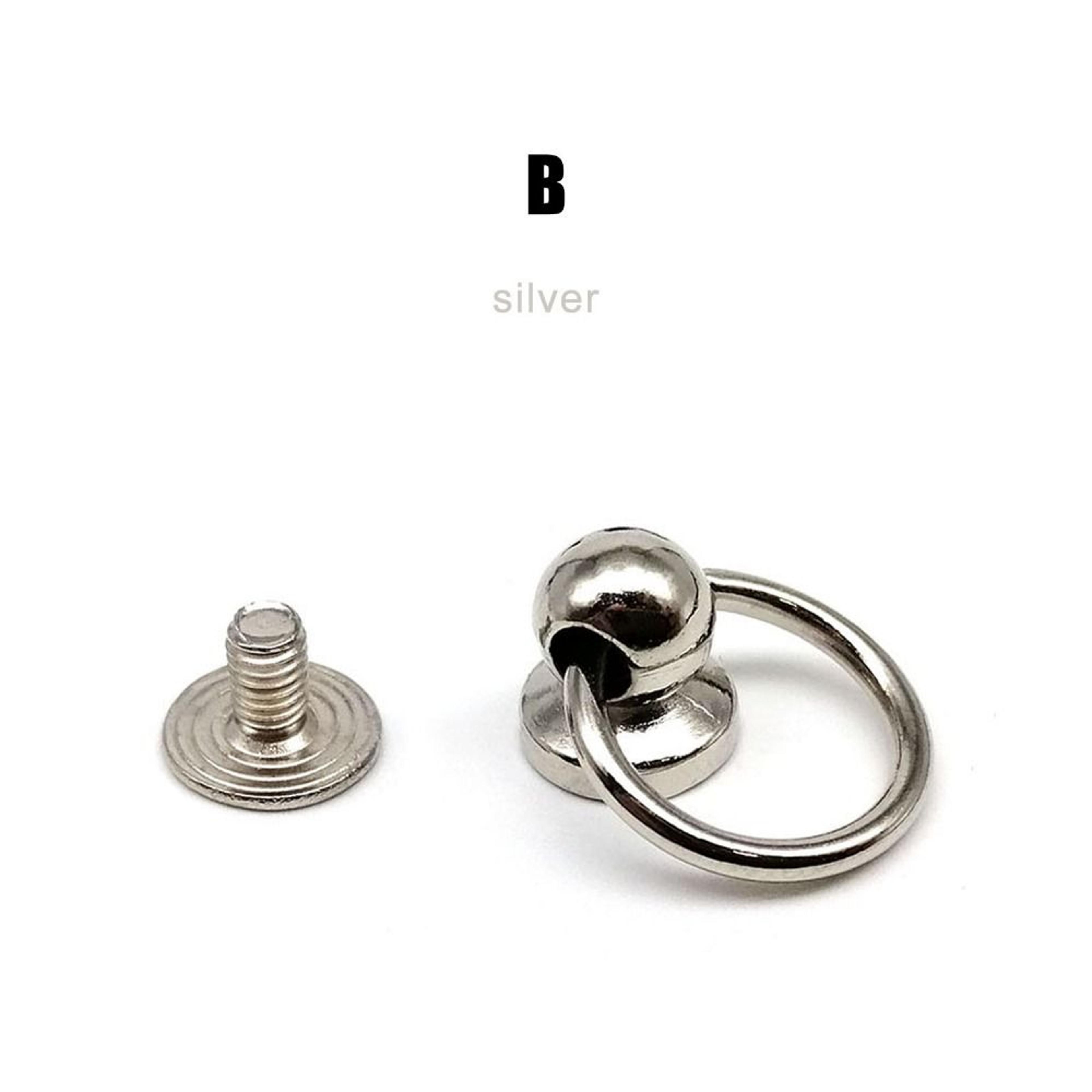 zinc alloy ball stud screwback rivets for leather bags belts and diy crafts