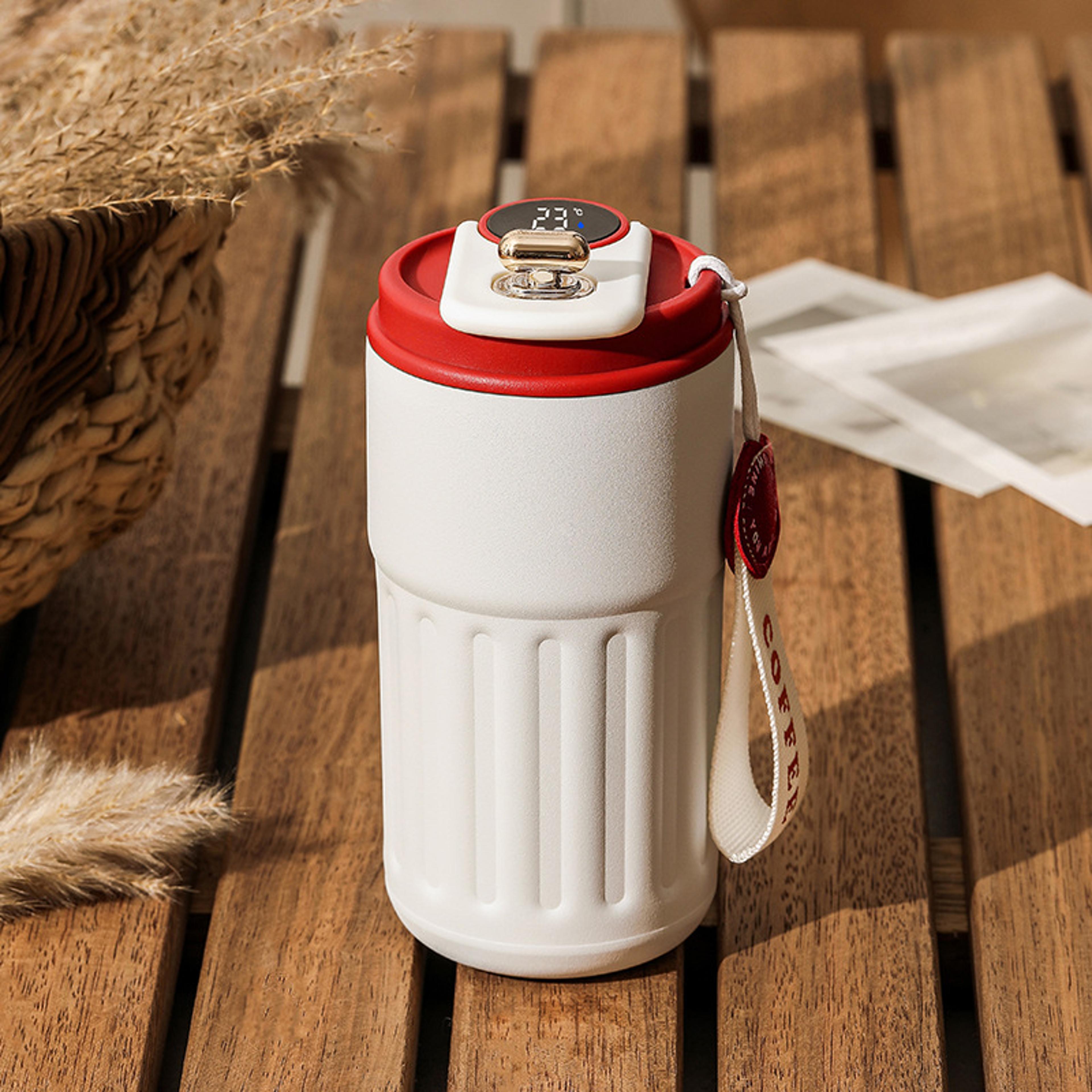 stainless steel vacuum bottle with led temperature display