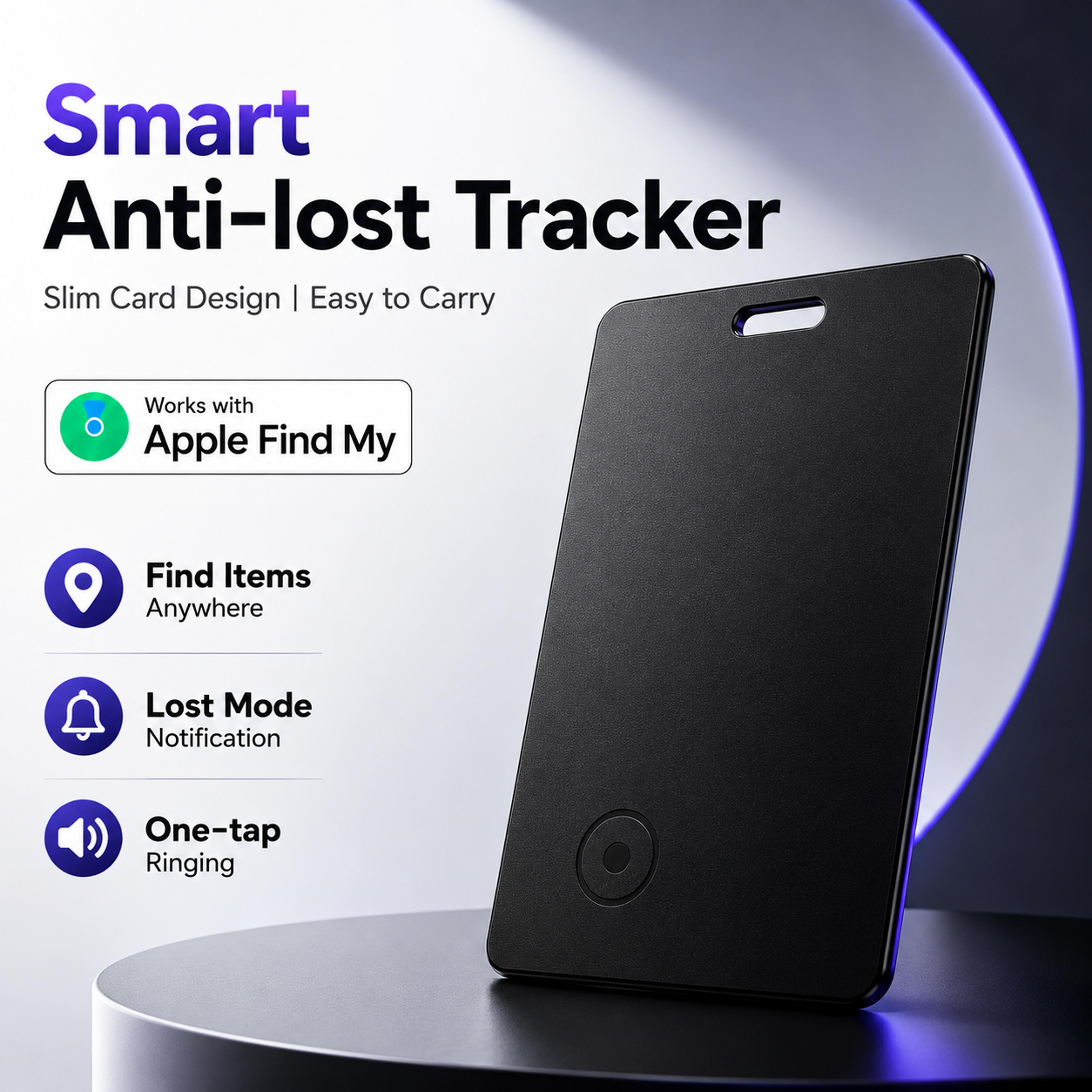 bluetooth smart locator card tracker for find my with waterproof anti-loss design