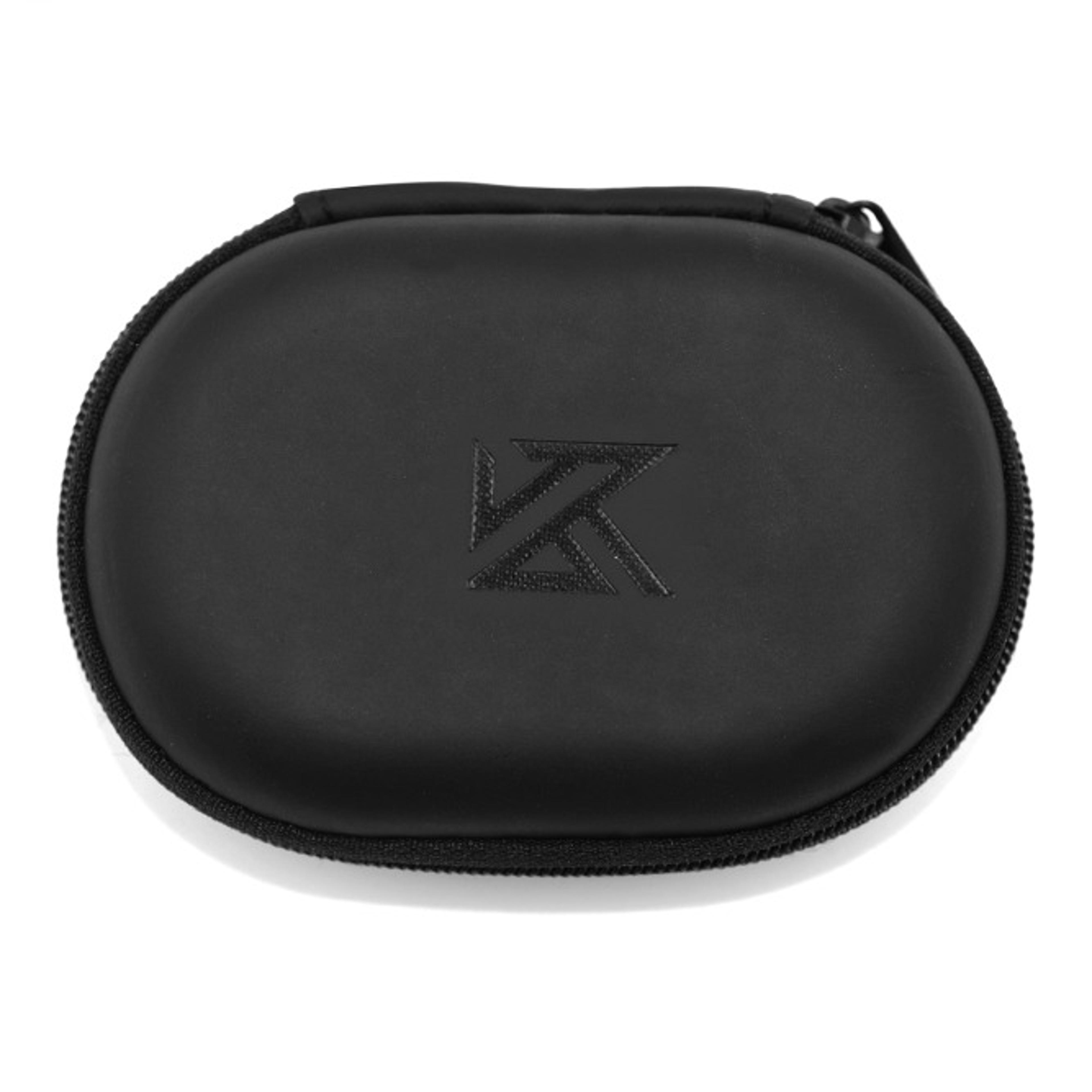 pu leather oval earphone storage case for wired earphones cables coins and small tools
