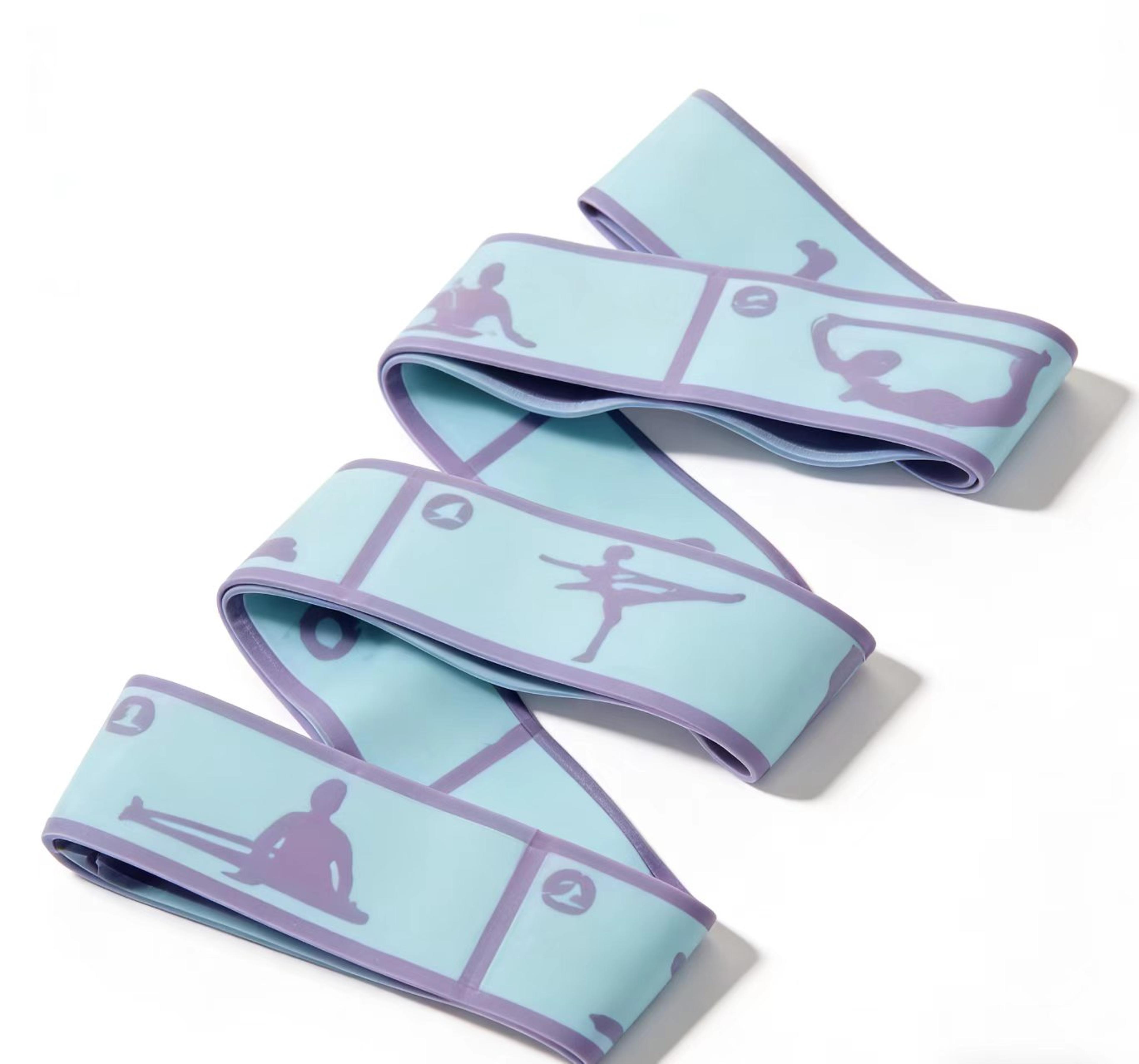 extra thick non slip resistance bands for yoga pilates and full body workouts