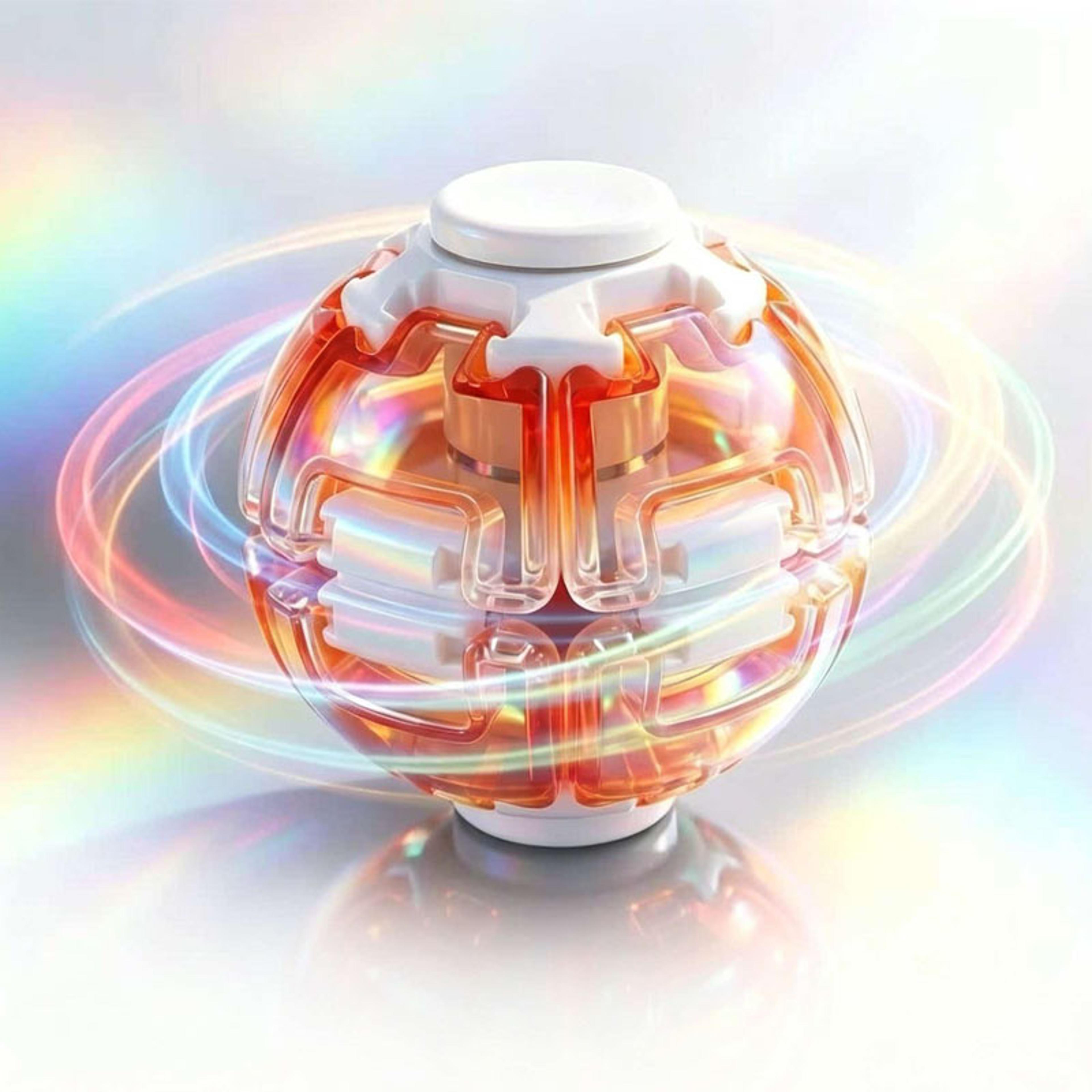 press to spin plastic fidget ball for adults and ages fourteen plus