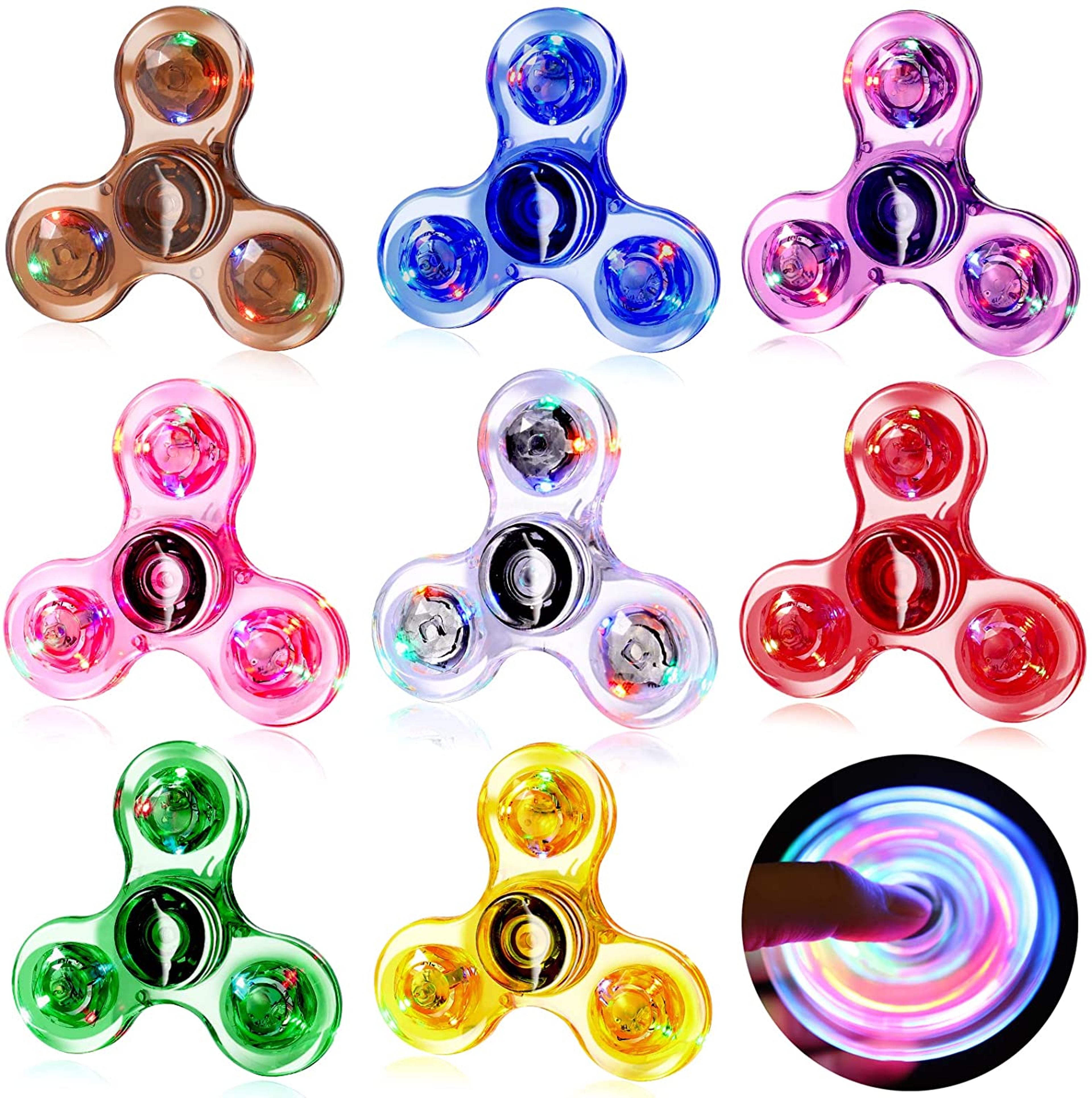 led light fidget spinner crystal luminous kinetic hand spinner