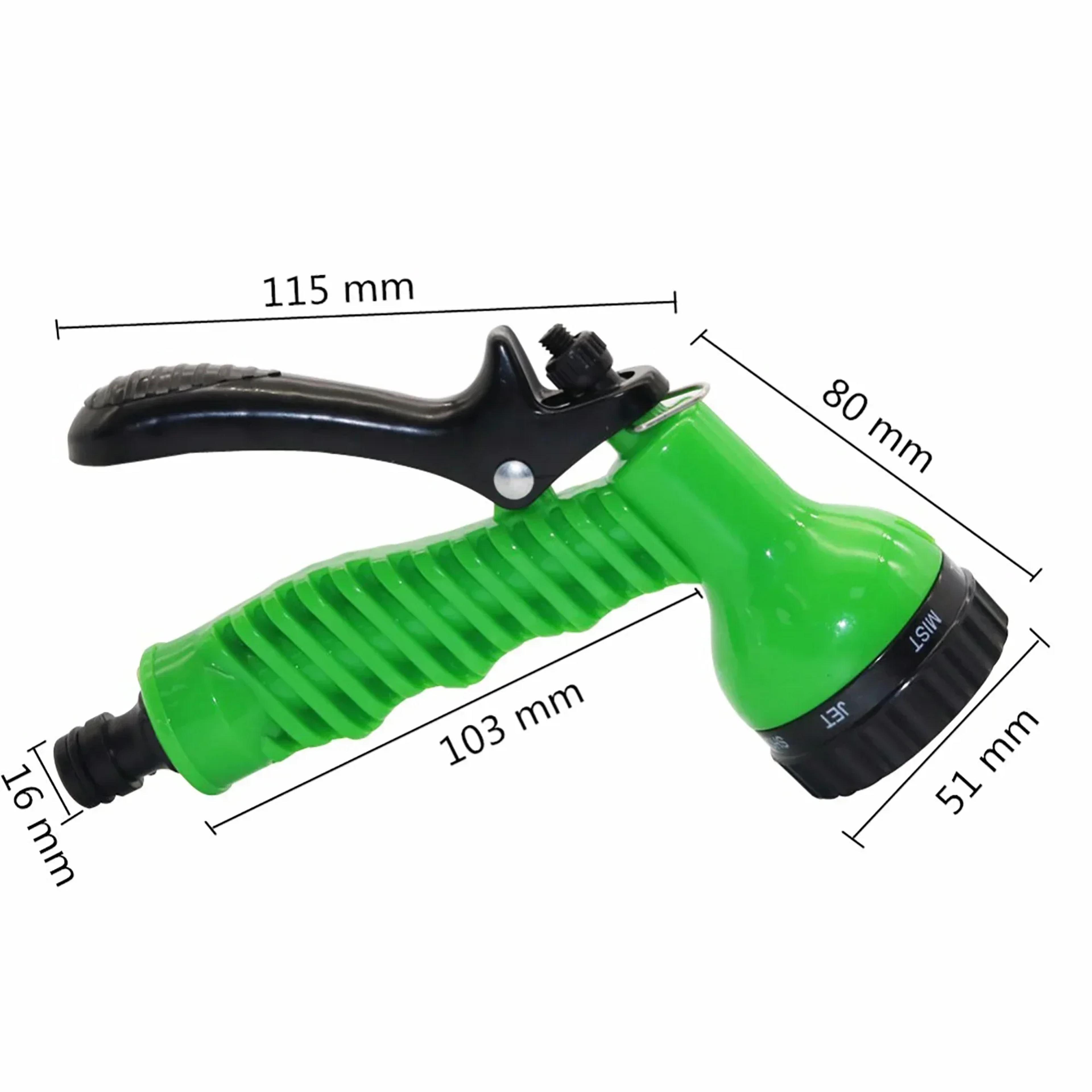 seven function high pressure garden water spray gun with variable spray patterns