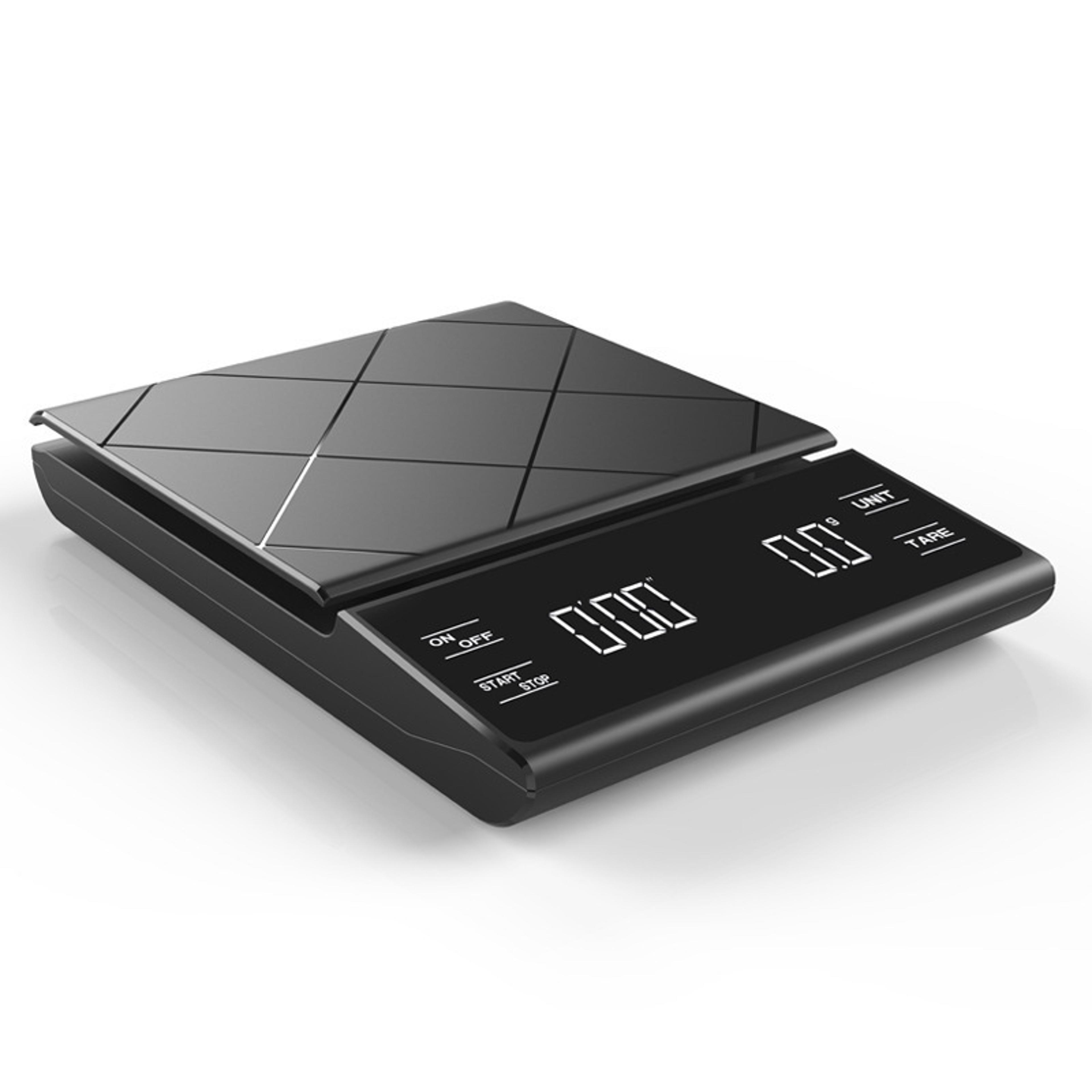 precision digital kitchen scale with timer accuracy three kg capacity led display