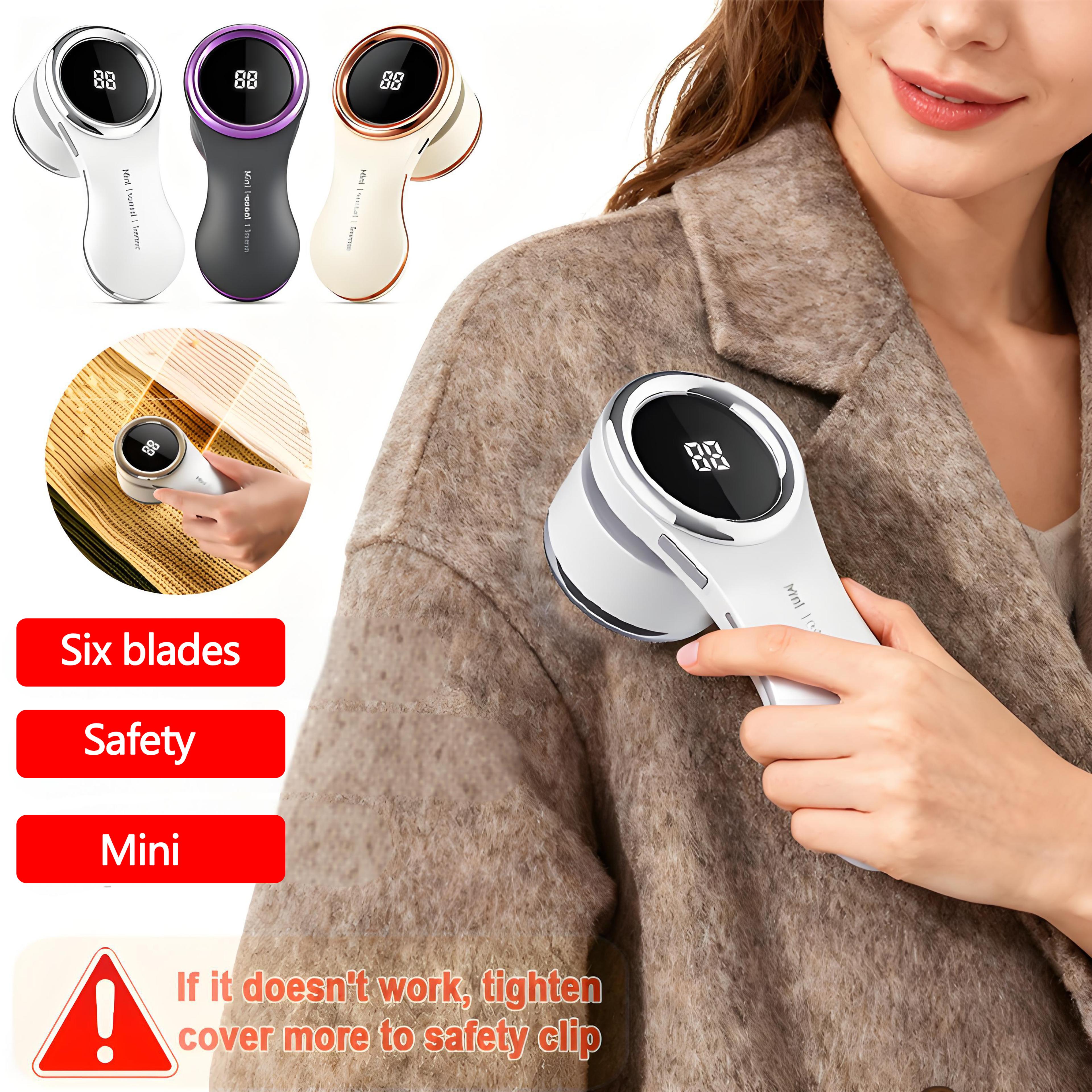 electric lint remover with lcd display and usb rechargeable fabric shaver
