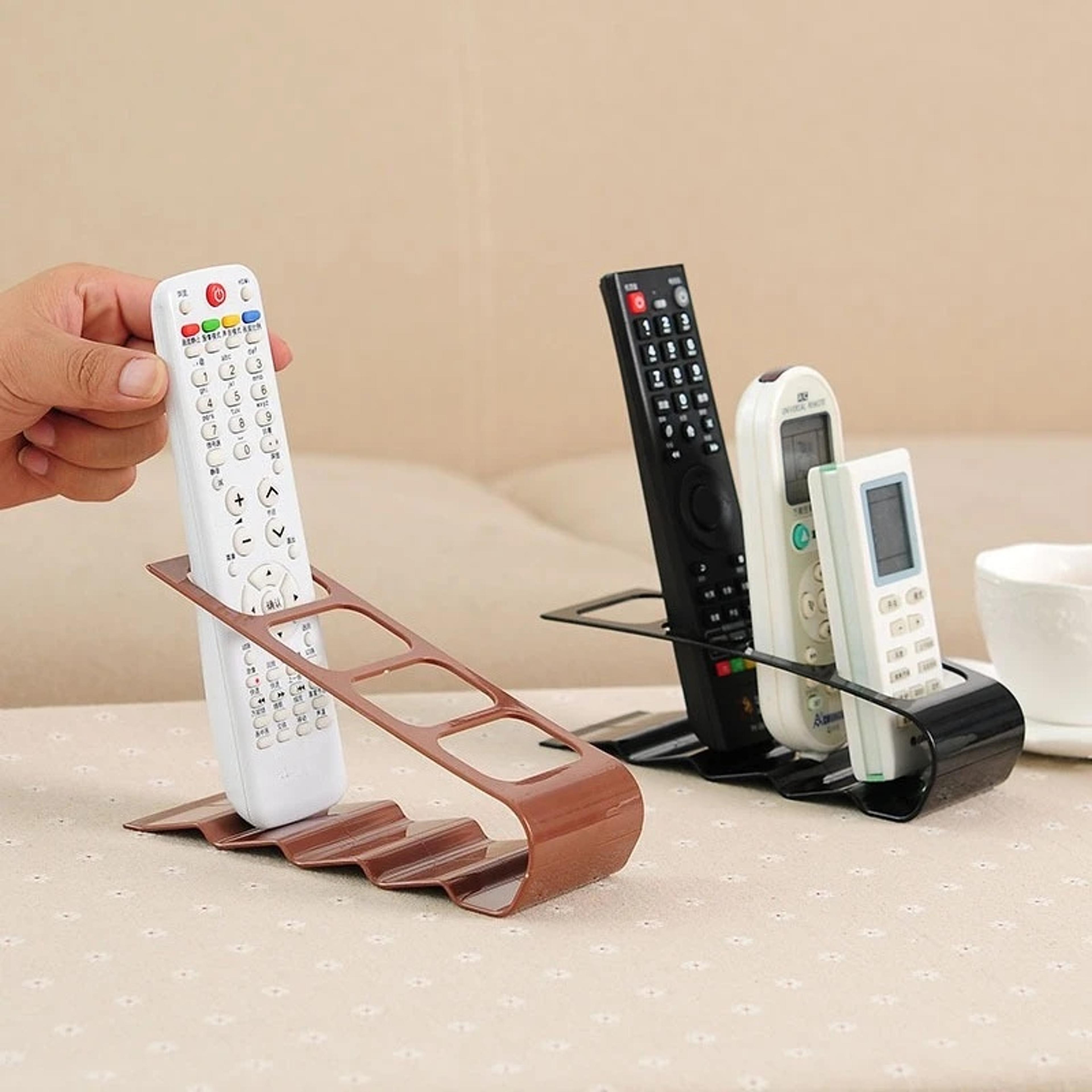 four compartment remote control organizer multipurpose pp plastic desktop storage rack
