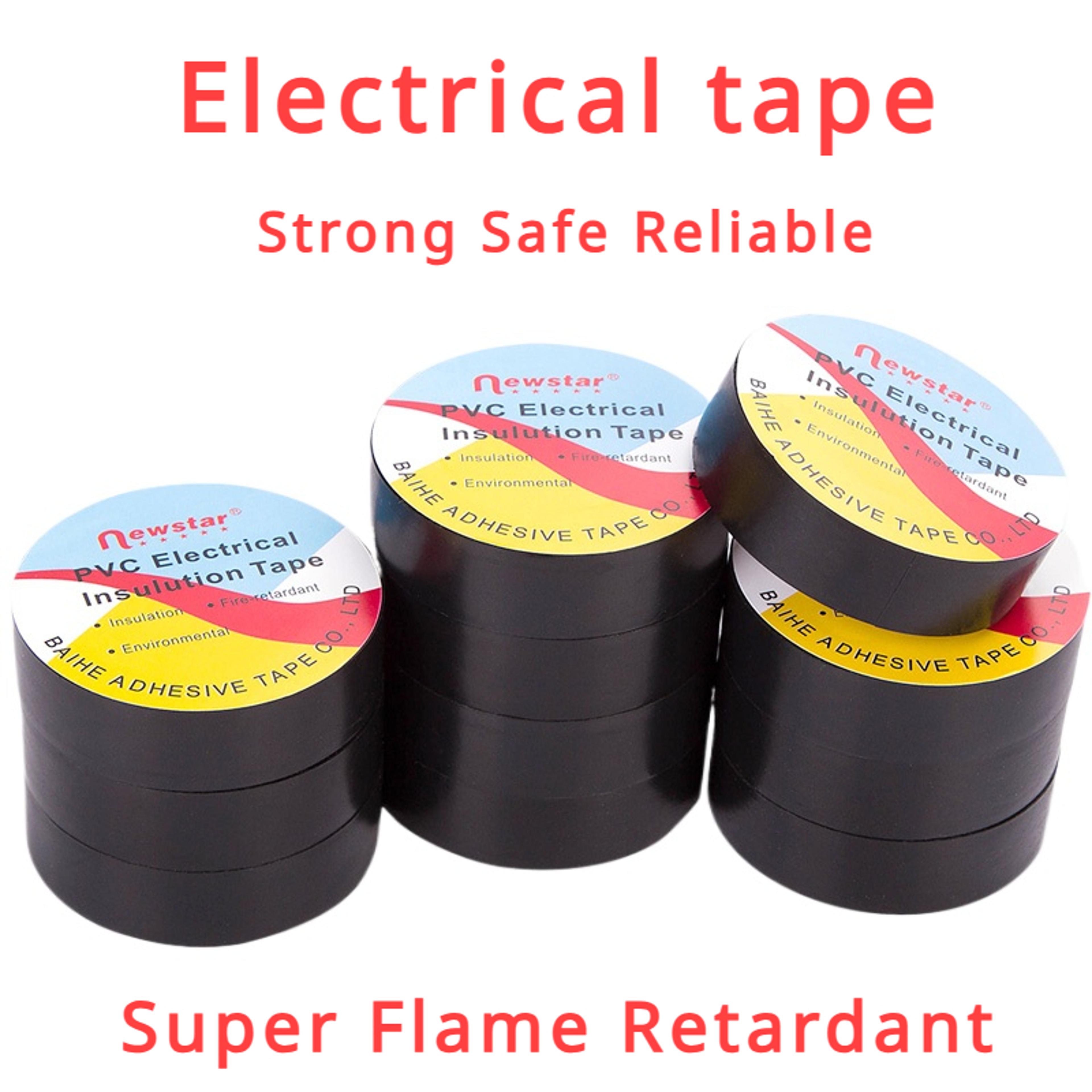ten piece pvc electrical insulation tape set with waterproof adhesive