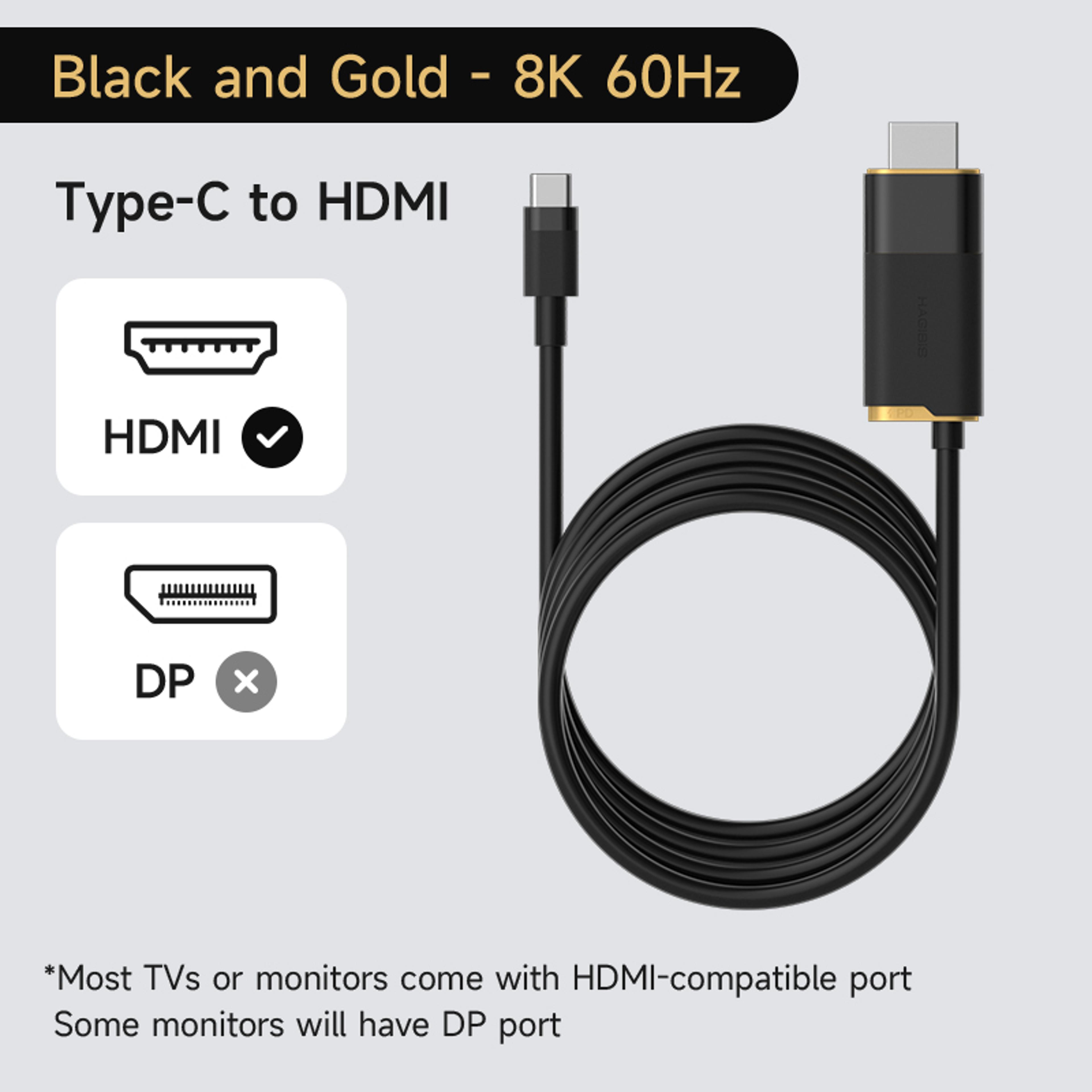 usb c to hdmi tv dock adapter with hdr and hundred w pd