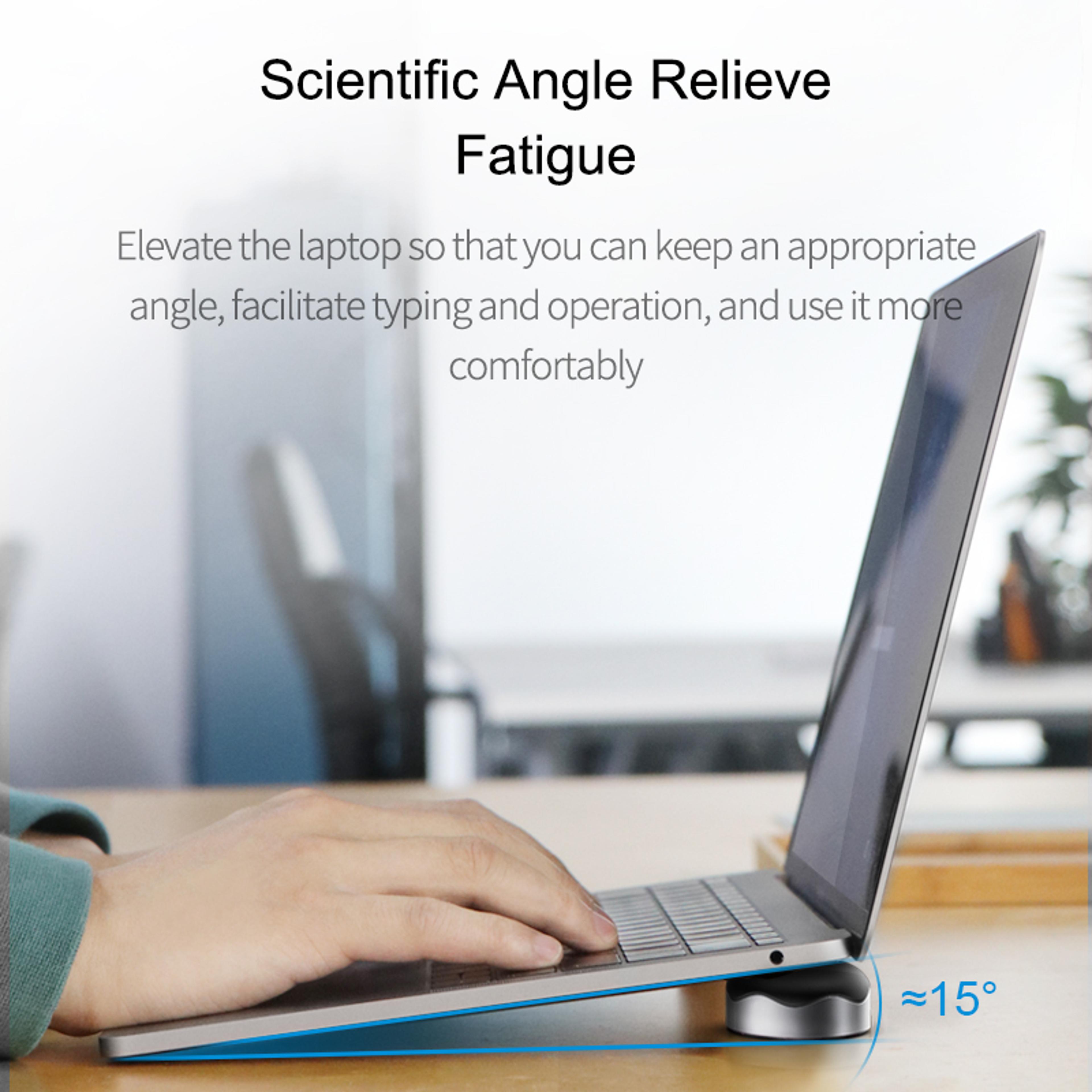 magnetic portable aluminum laptop cooling stand with skidproof pads