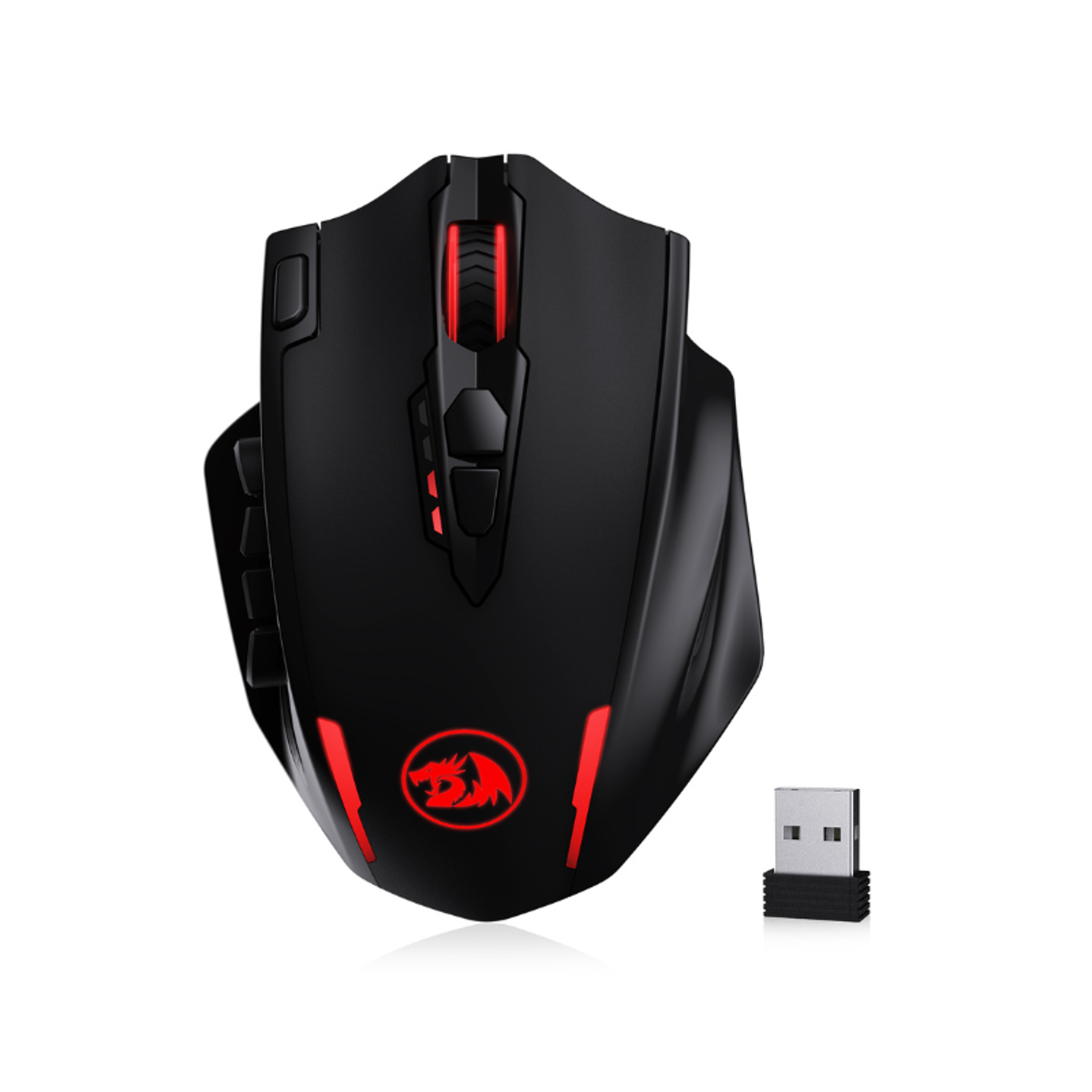 wireless rgb gaming mouse bluetooth dual mode fifteen programmable buttons