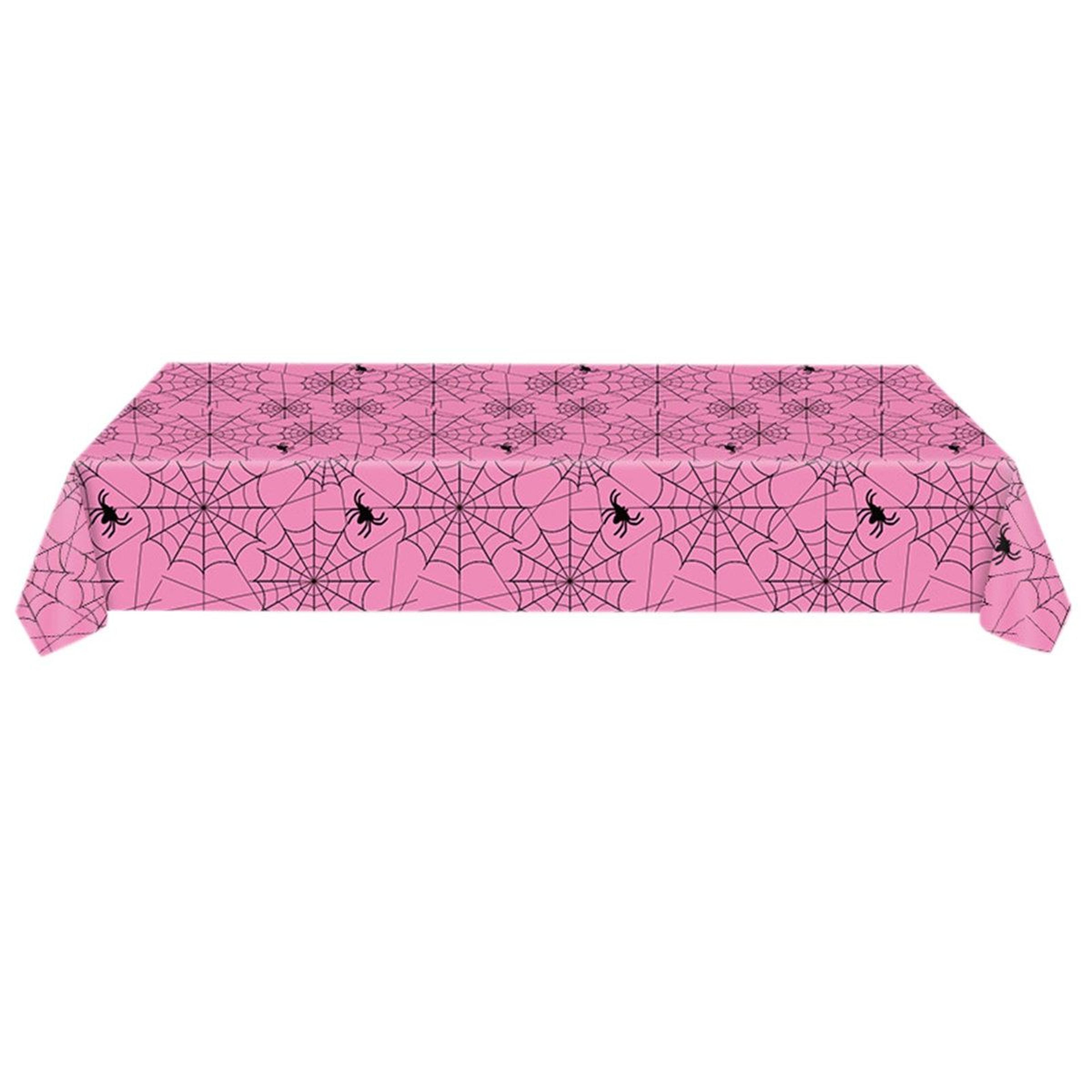 halloween spider web disposable plastic tablecloth for indoor and outdoor party decor