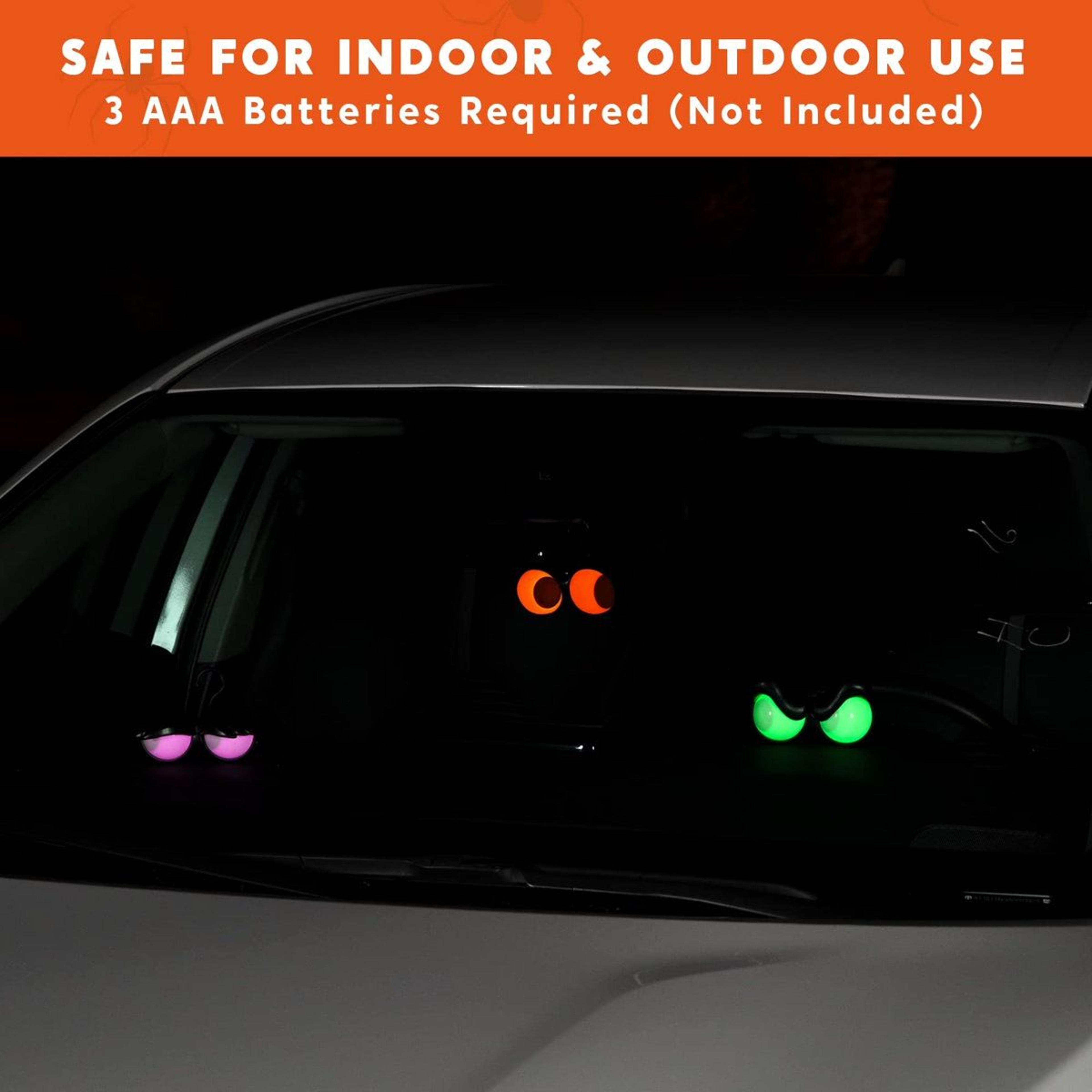 halloween flashing eyes decorations 3 pack with animated moving eyeballs