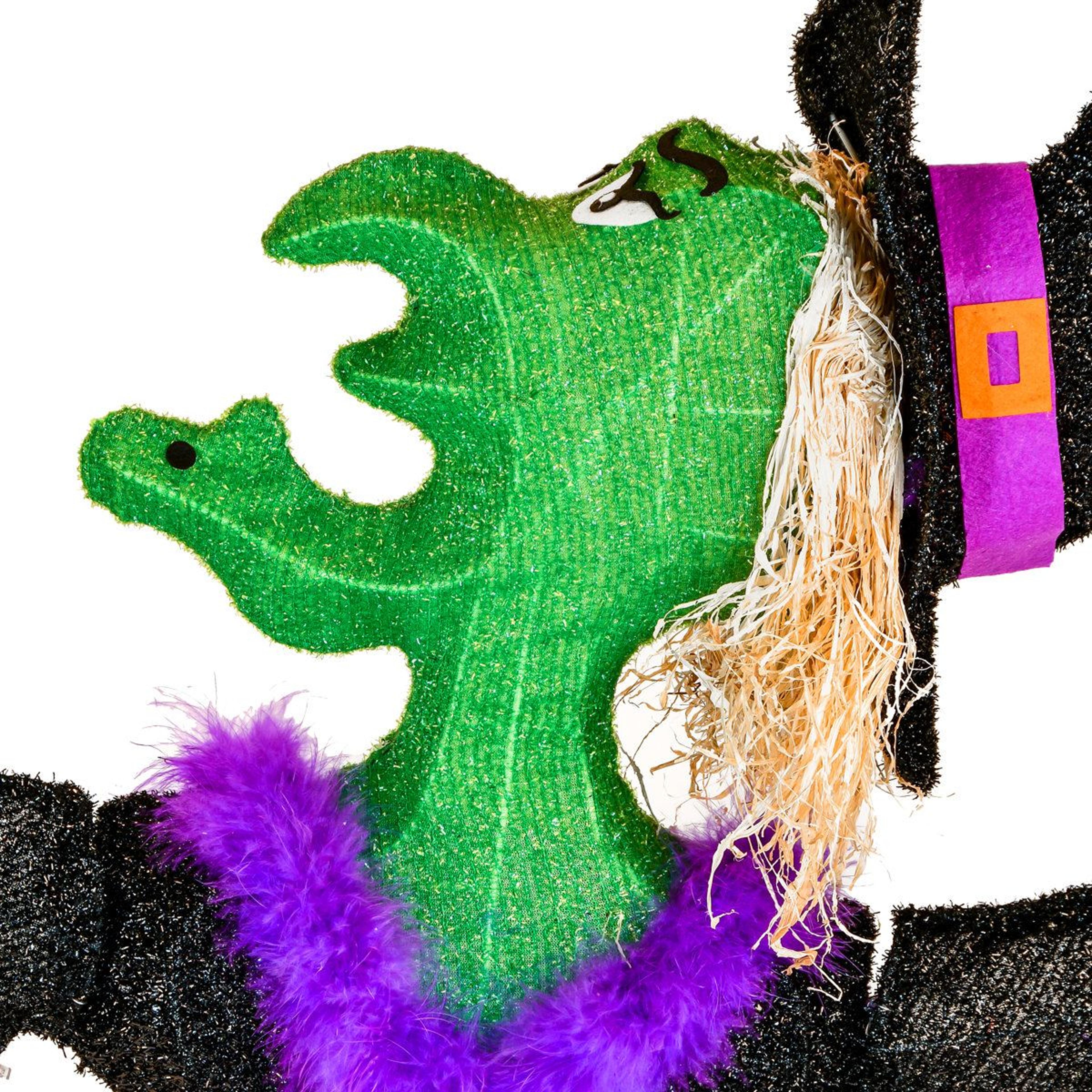 47 inch pre lit halloween witch decoration with led lights for indoor outdoor use