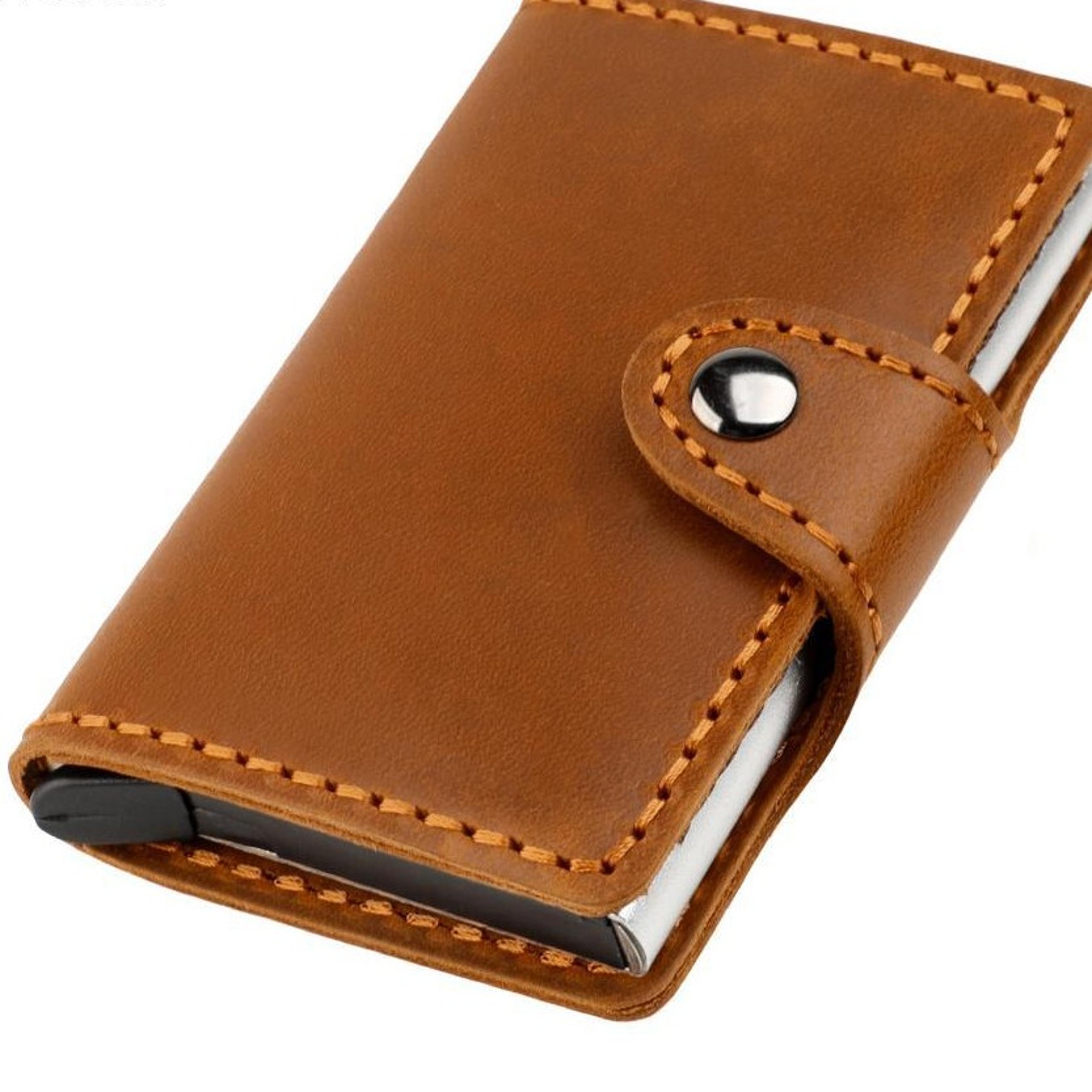 leather cosmetic bag with zipper closure