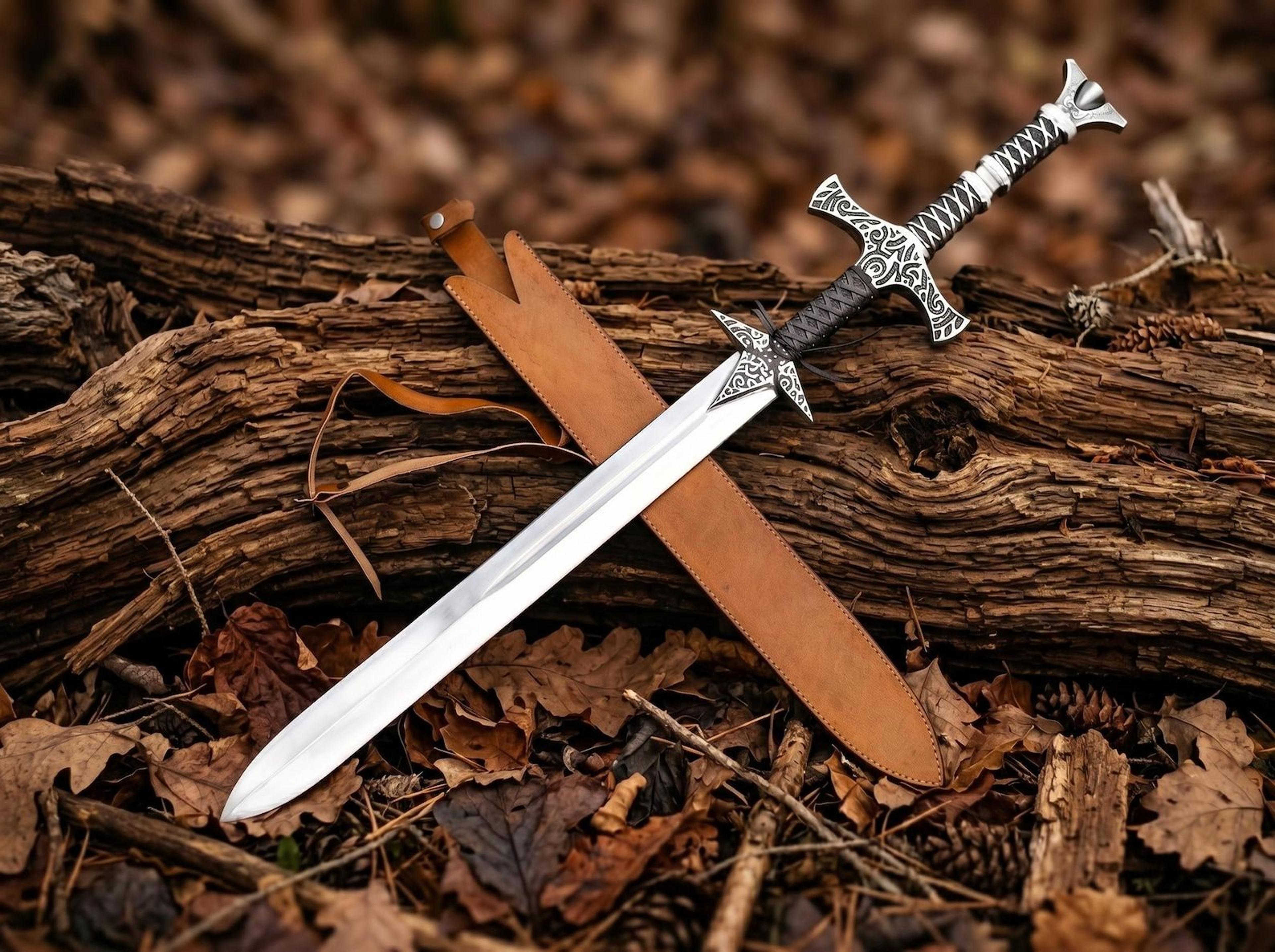 skyrim iron greatsword replica – elder scrolls fantasy sword with sheath for display, cosplay & collectors