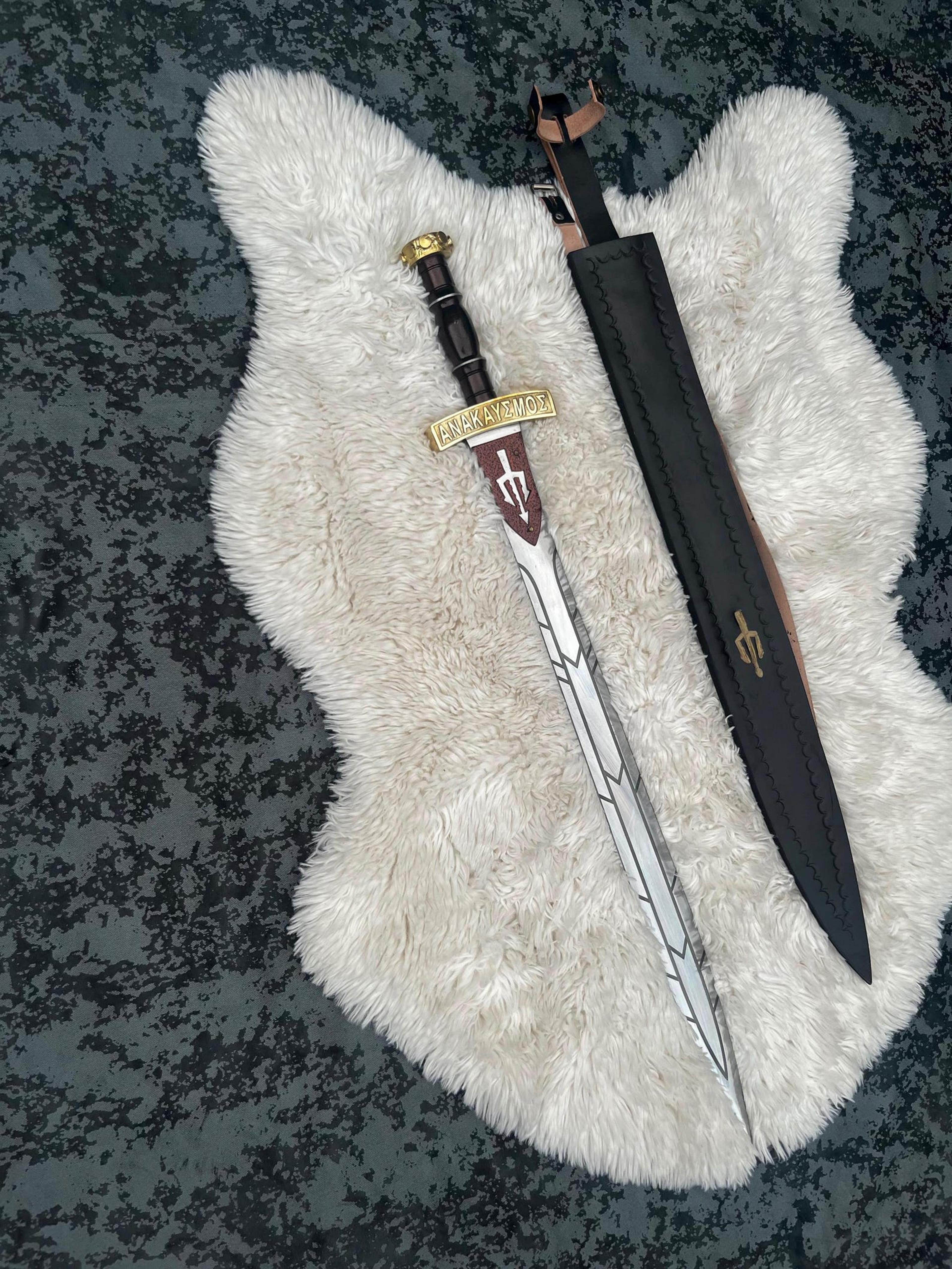percy jackson fantasy display sword mythology collectible cosplay prop decorative wall display