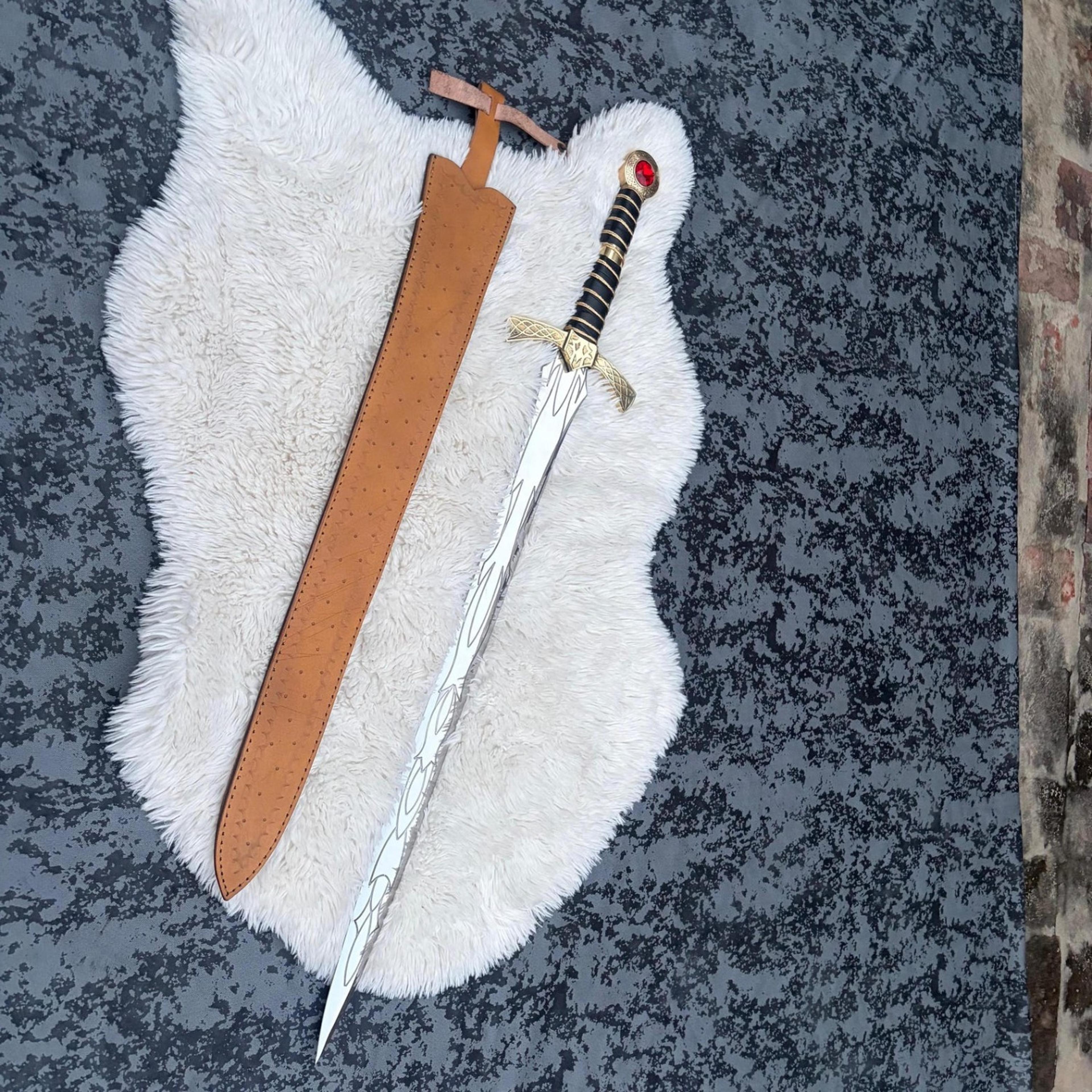goldryn fantasy decorative sword handcrafted medieval-inspired collectible for cosplay fantasy sword