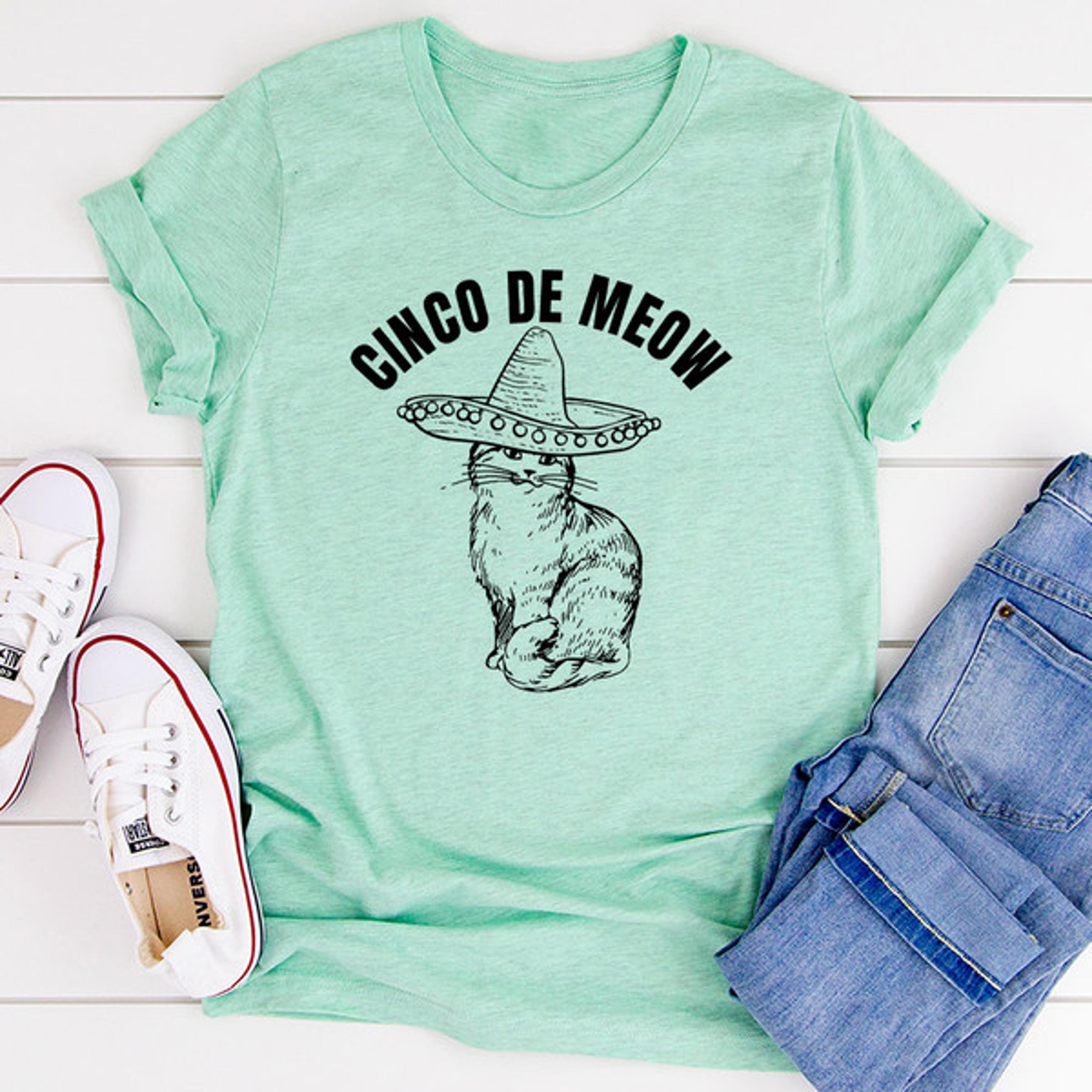 cinco de meow t-shirt