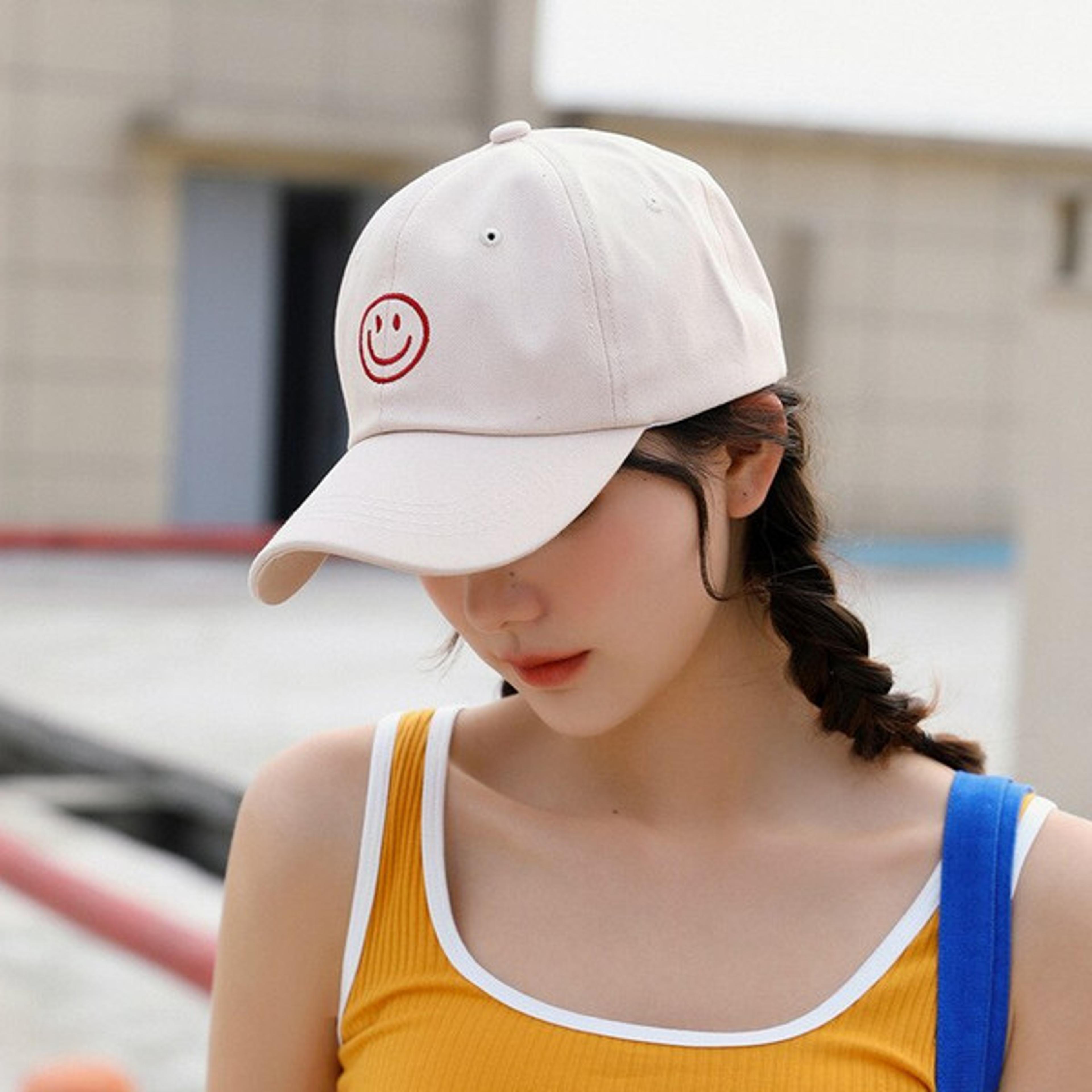 vintage smiley face hat