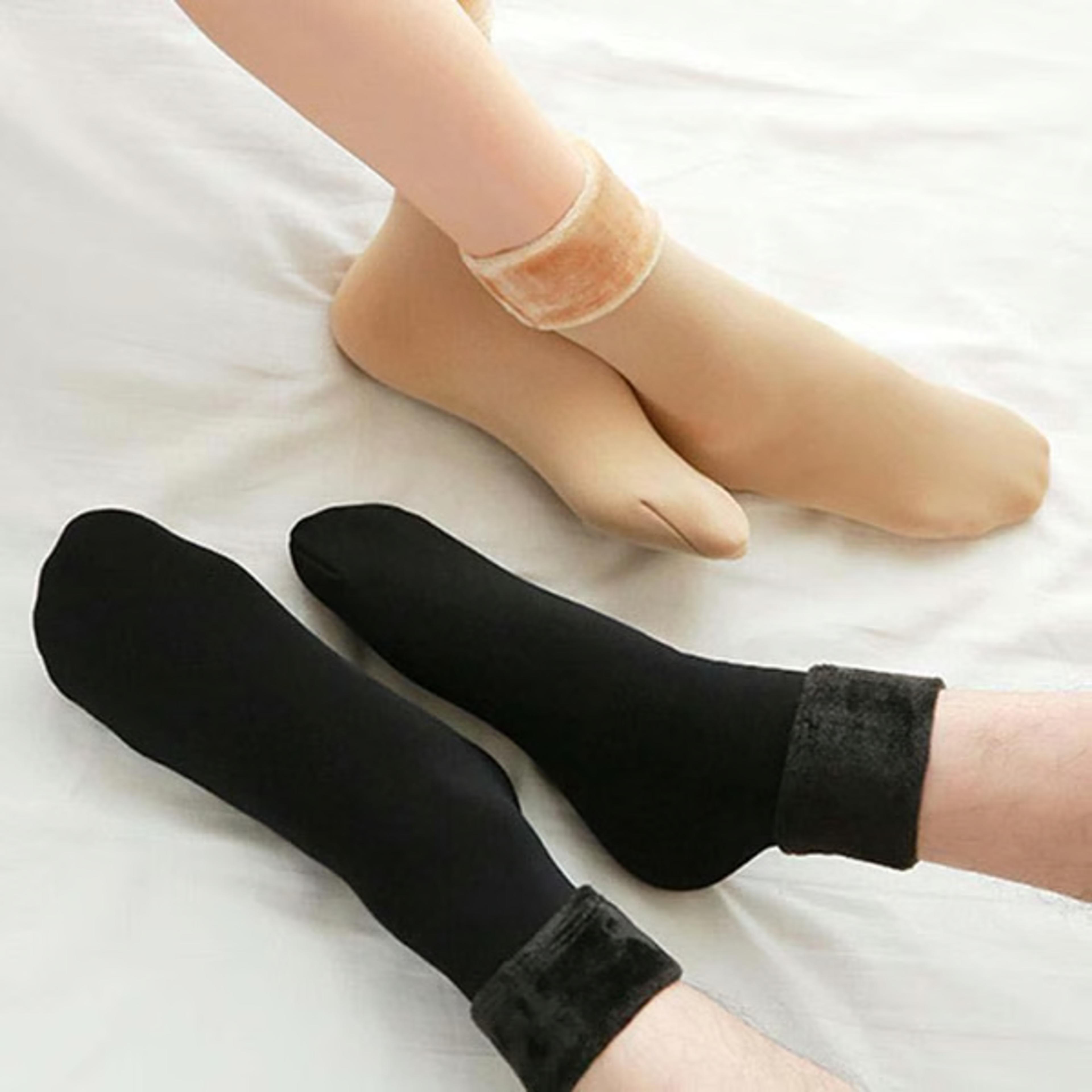 cozy faux fur socks
