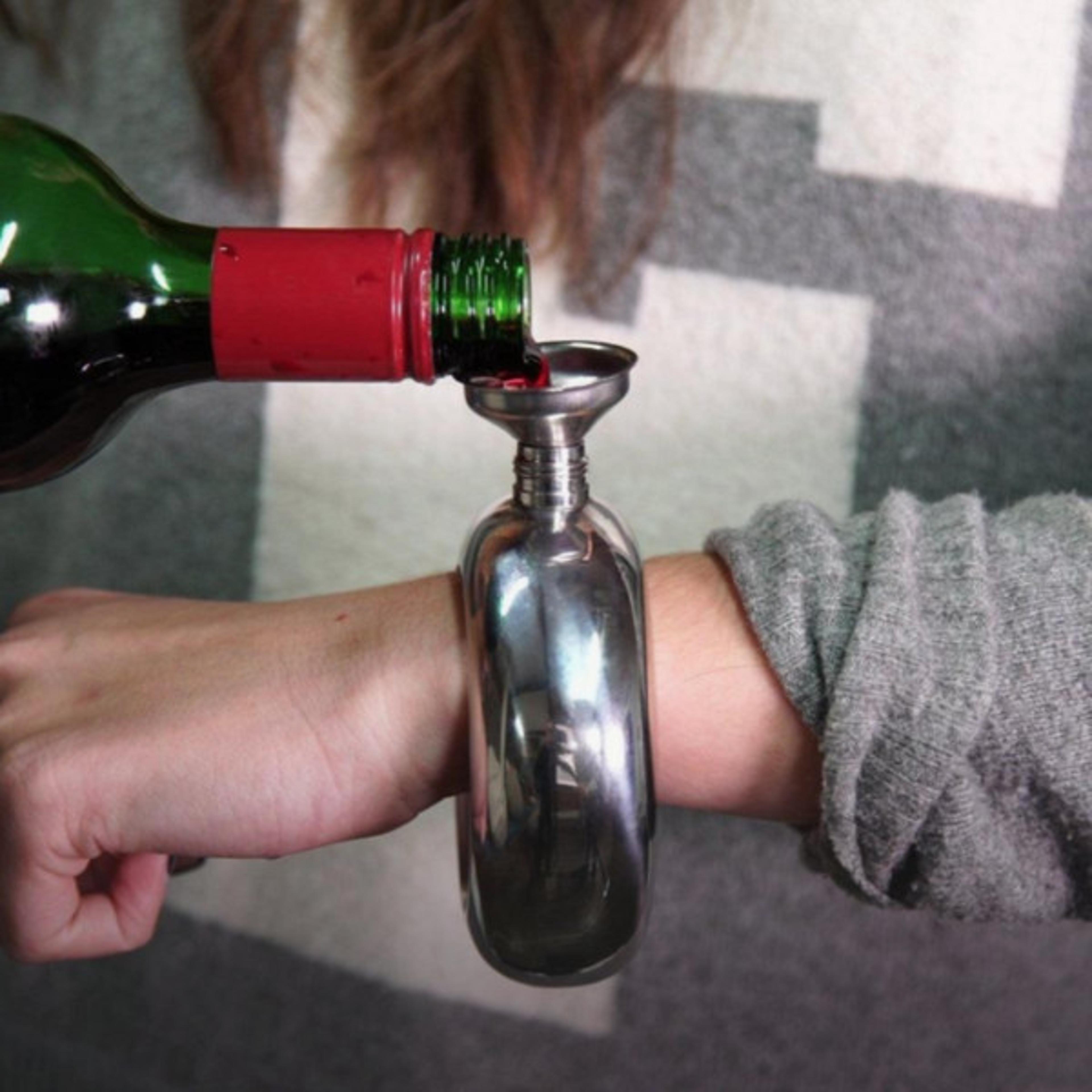 flask bangle bracelet