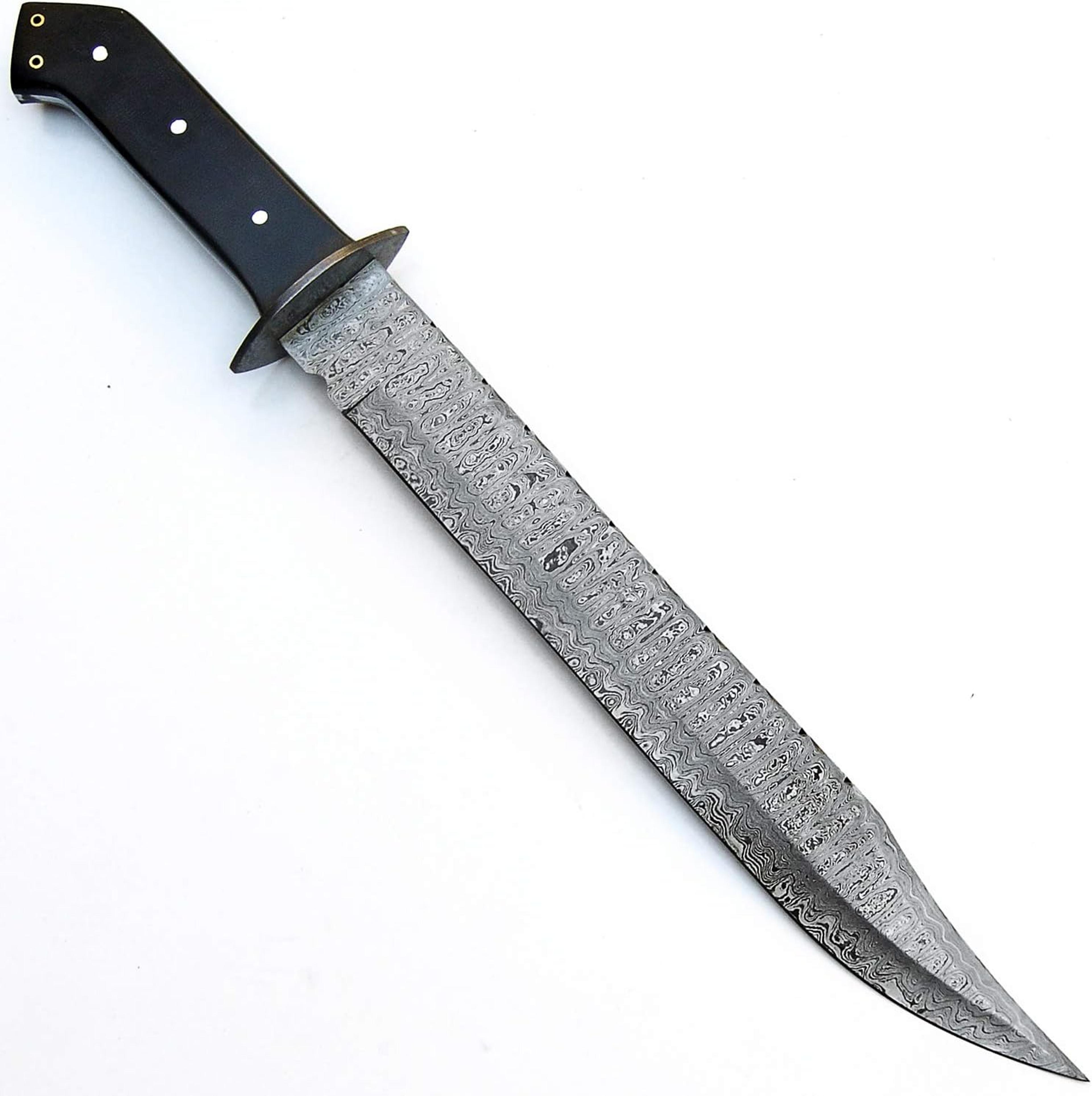 custom knife handmade damascus steel knife with sheath handmade hunting knife fixed blade long knives