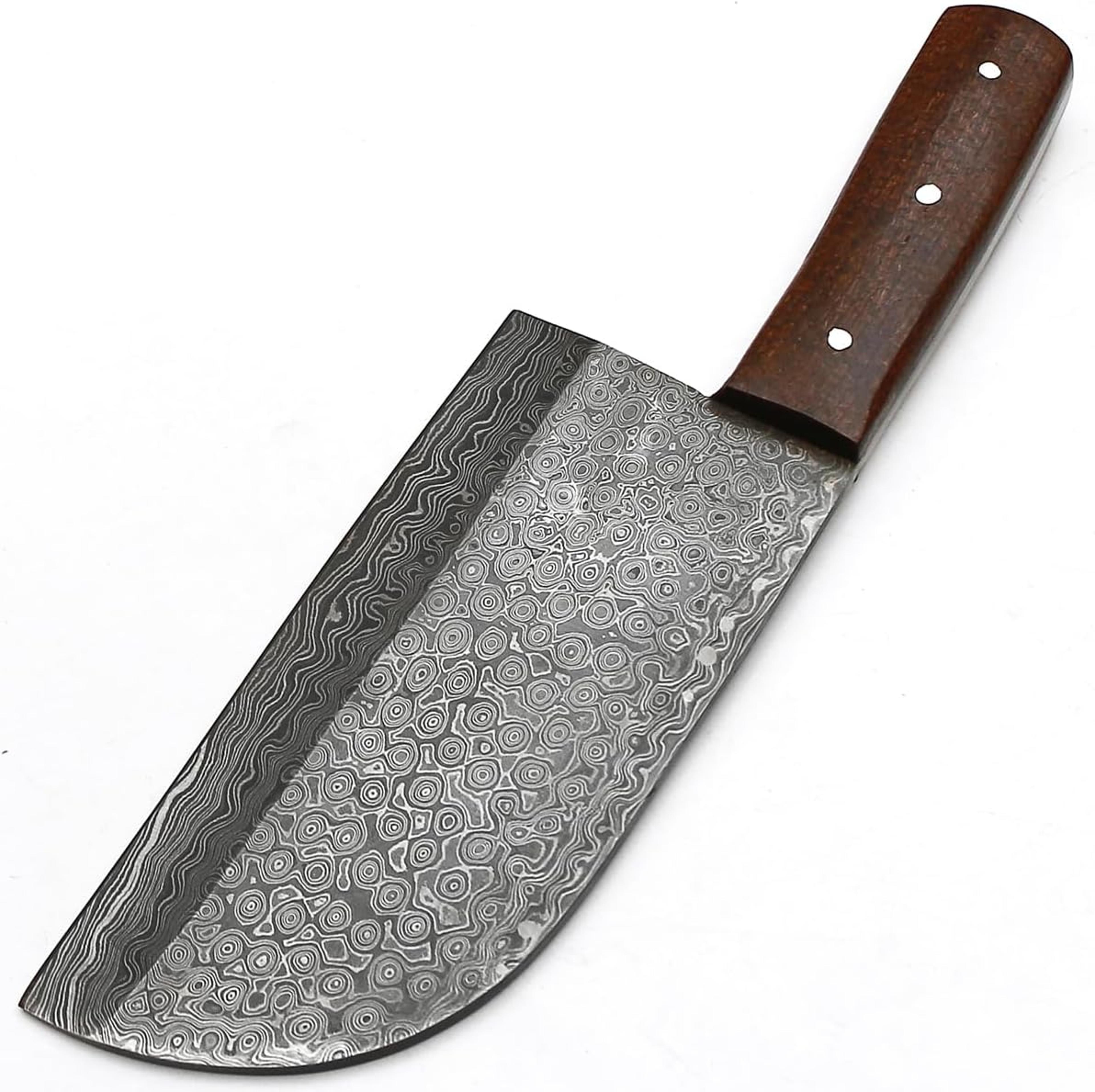 d2 cleaver fixed blade pocket knife brown handle with sheath kitchen & outdoors 12 inches cleaver chopper