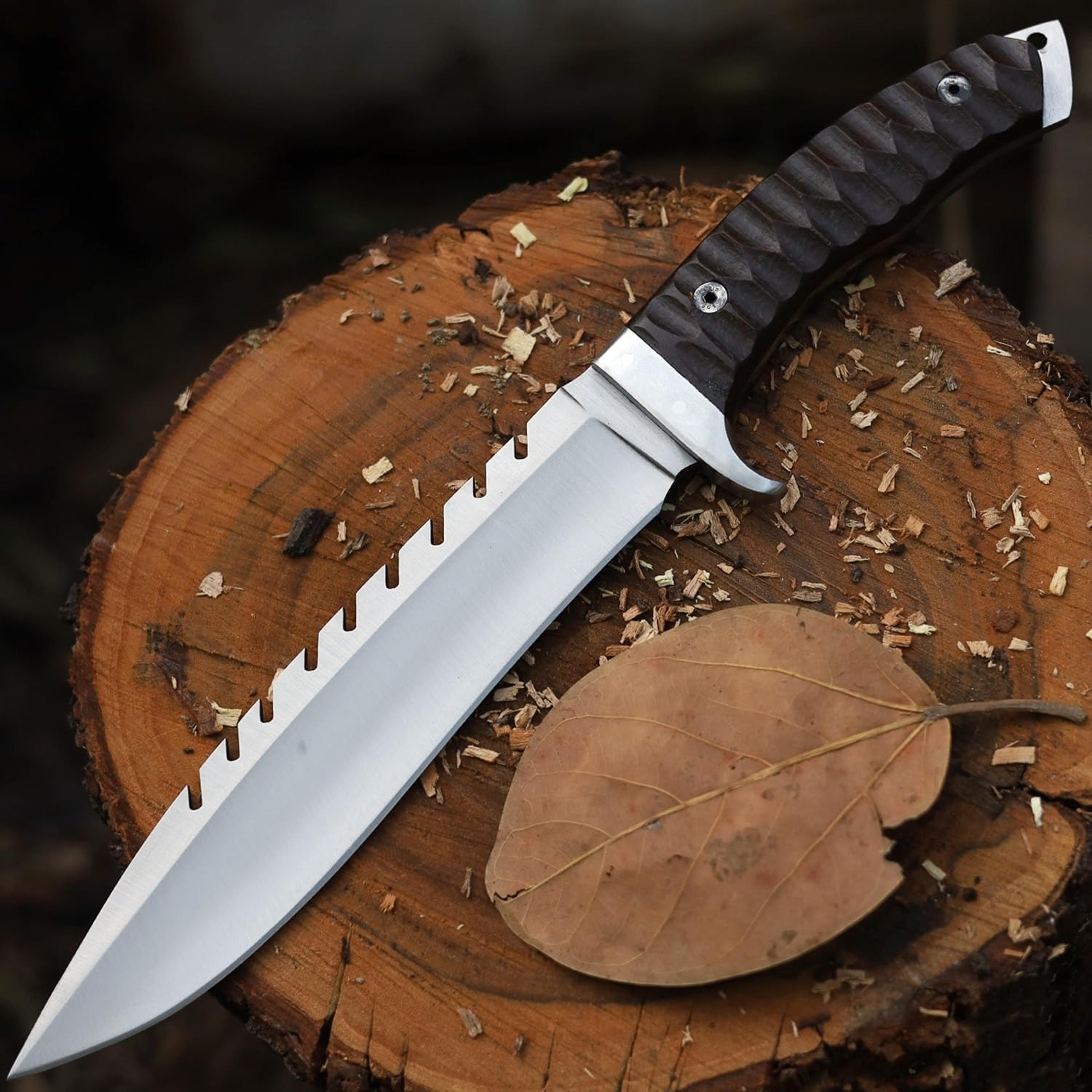 15 inches d2 bowie knife large crocodile dundee bowie knife fixed blade hunting knife with sheath for camping
