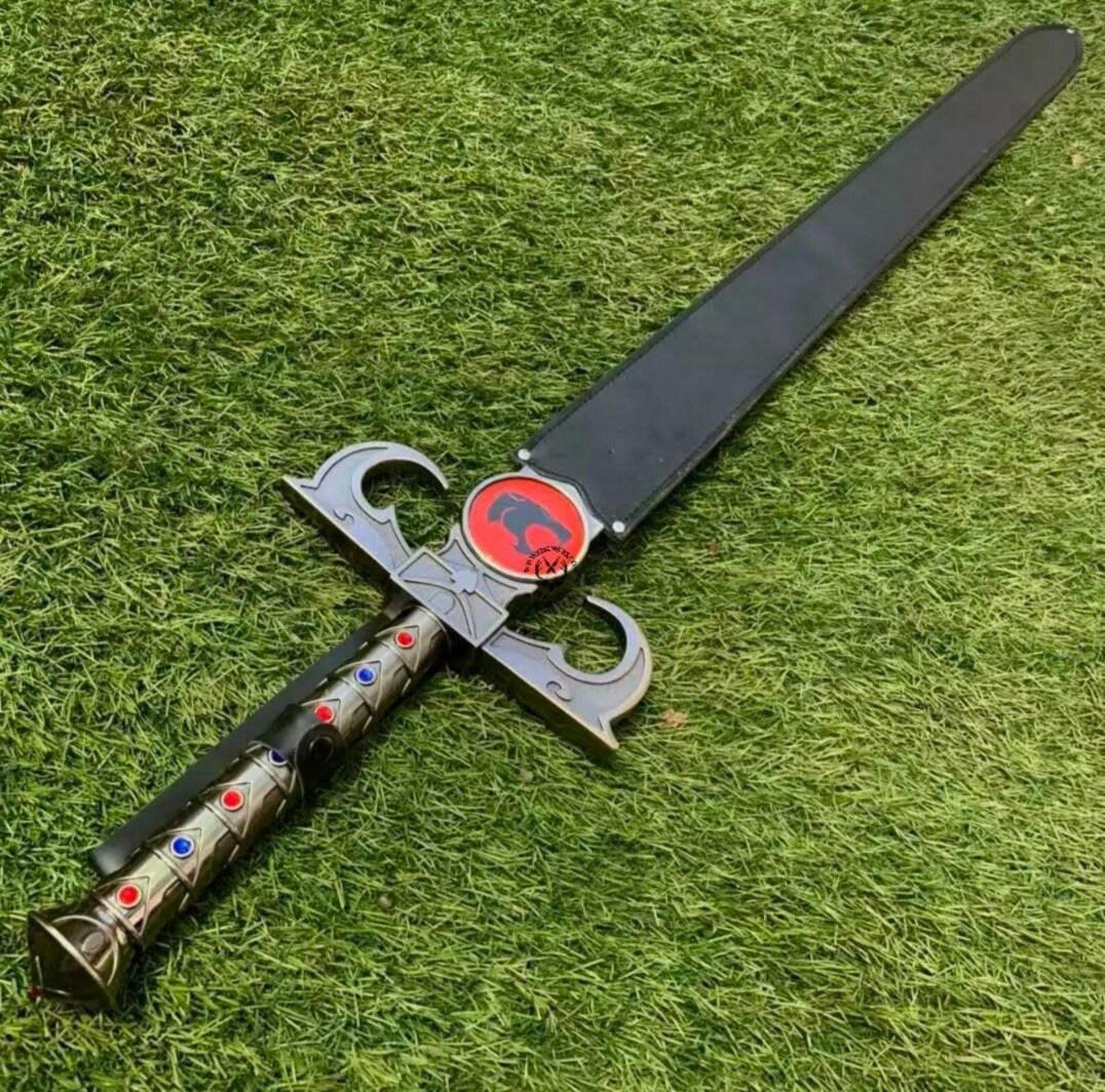 handmade fantasy anime sword | 38 inch lion warrior cosplay & collector display