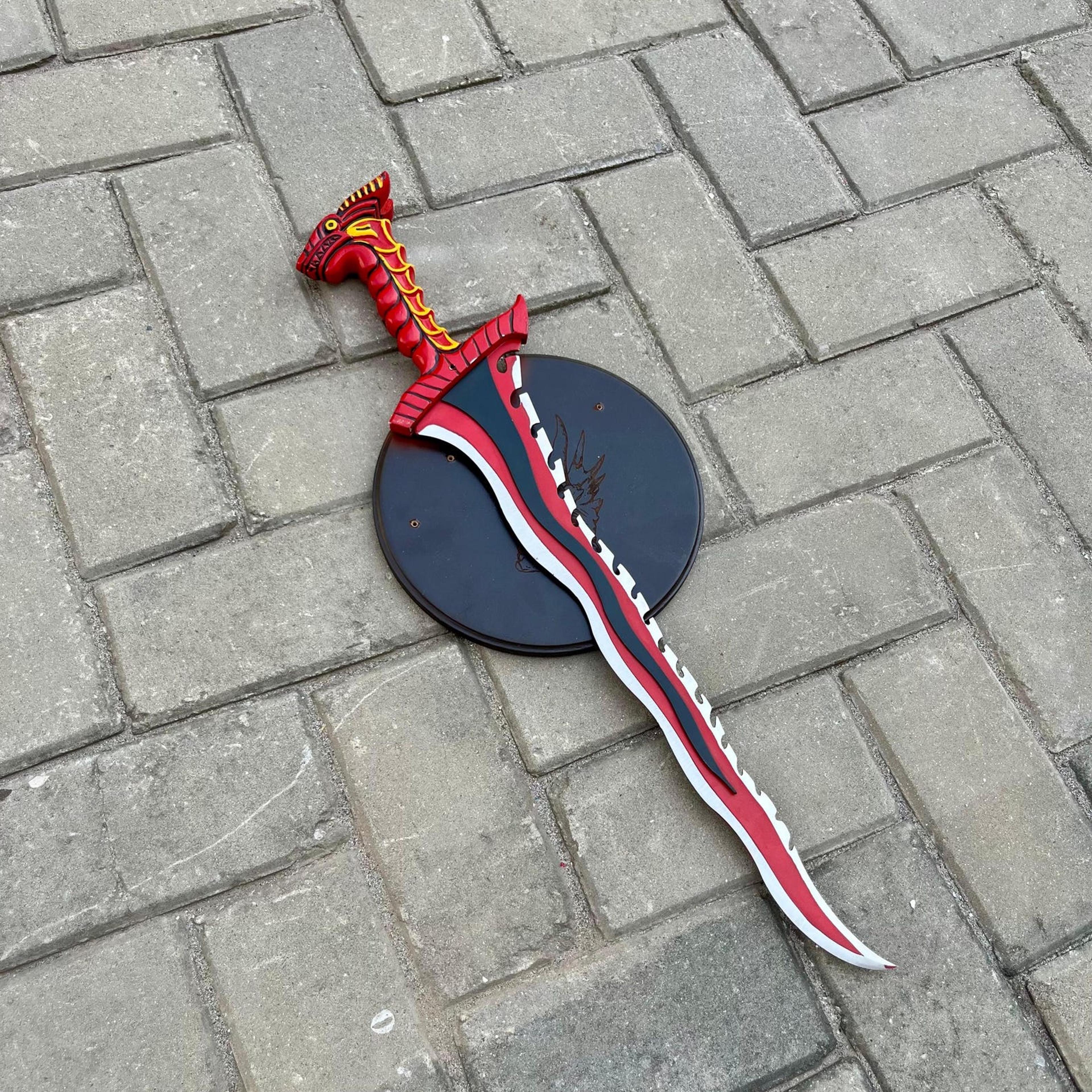 36in king solomon sword replica stainless steel medieval crusader longsword with black scabbard