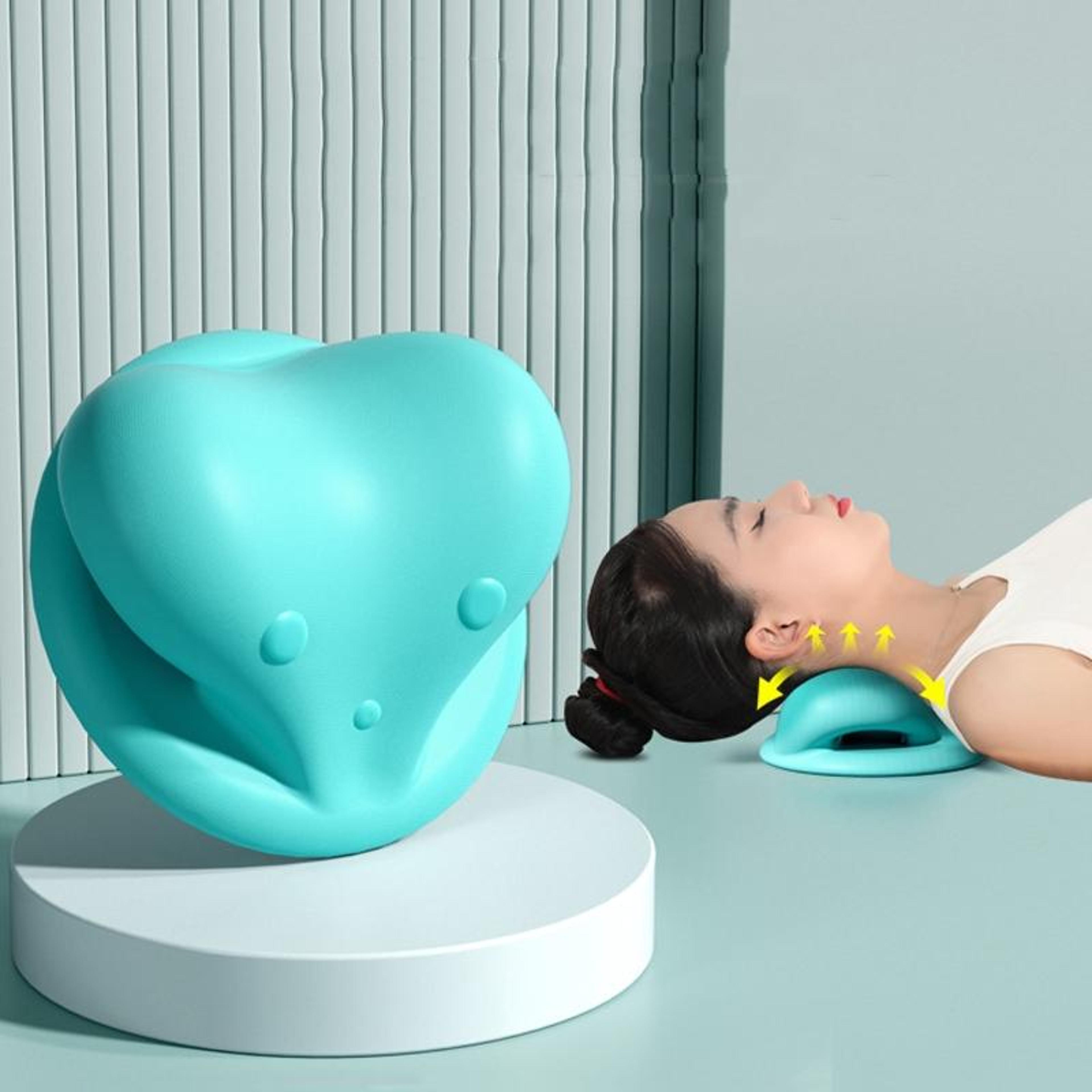 neck and shoulder relaxer cervical traction pillow for gentle daily stretching