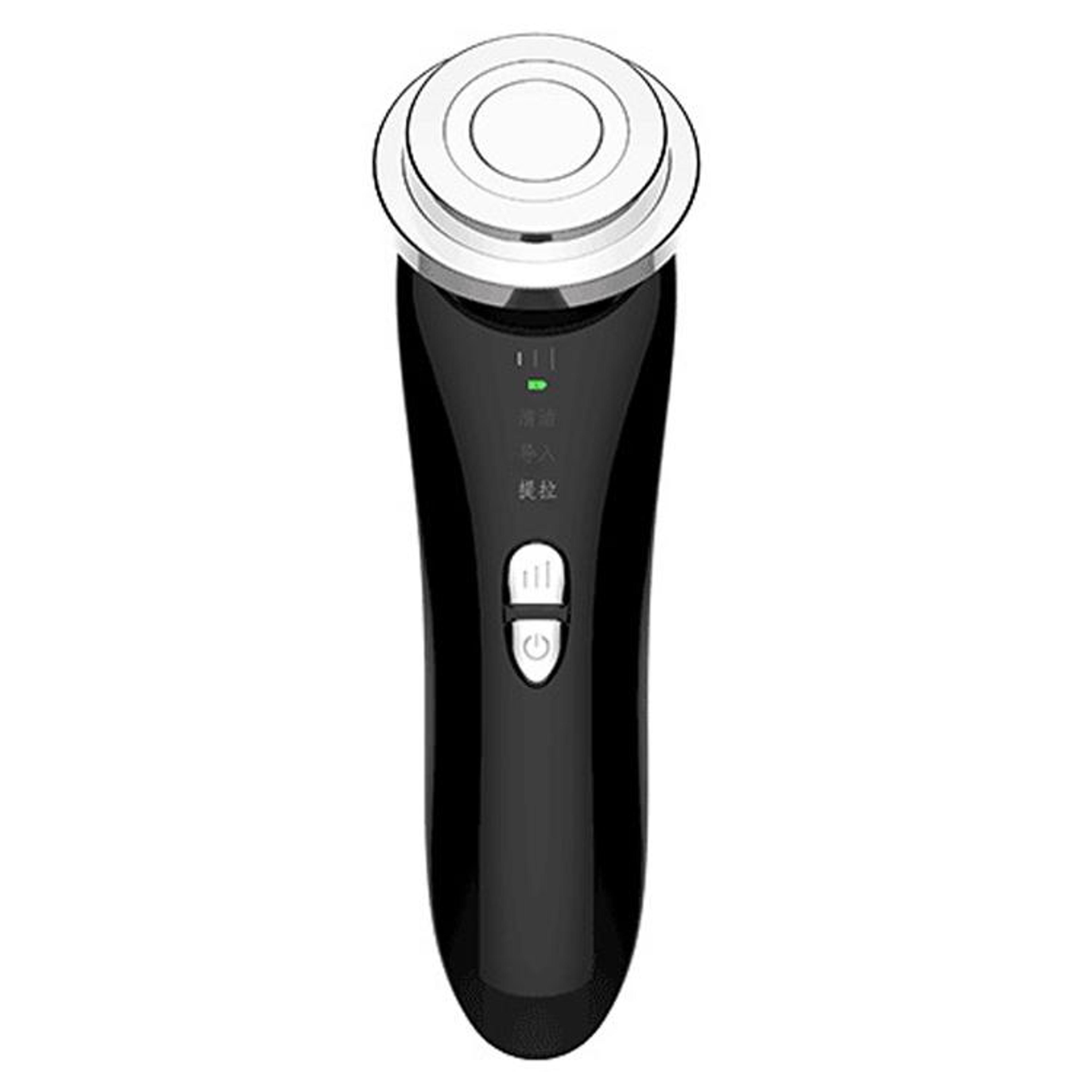 ultrasonic ion facial beauty wand with red blue light and warm massage