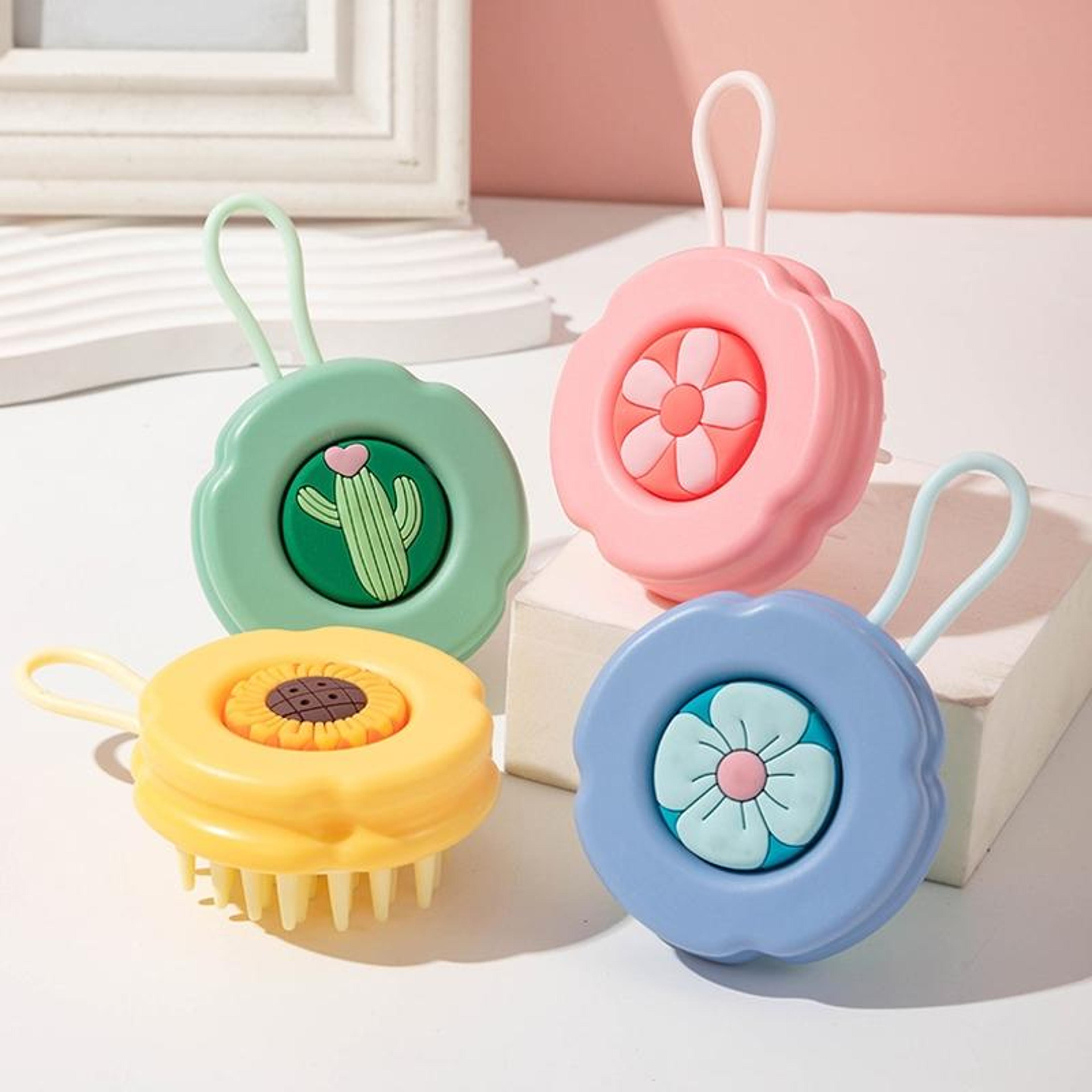 kids silicone scalp massager shampoo brush for gentle hair washing