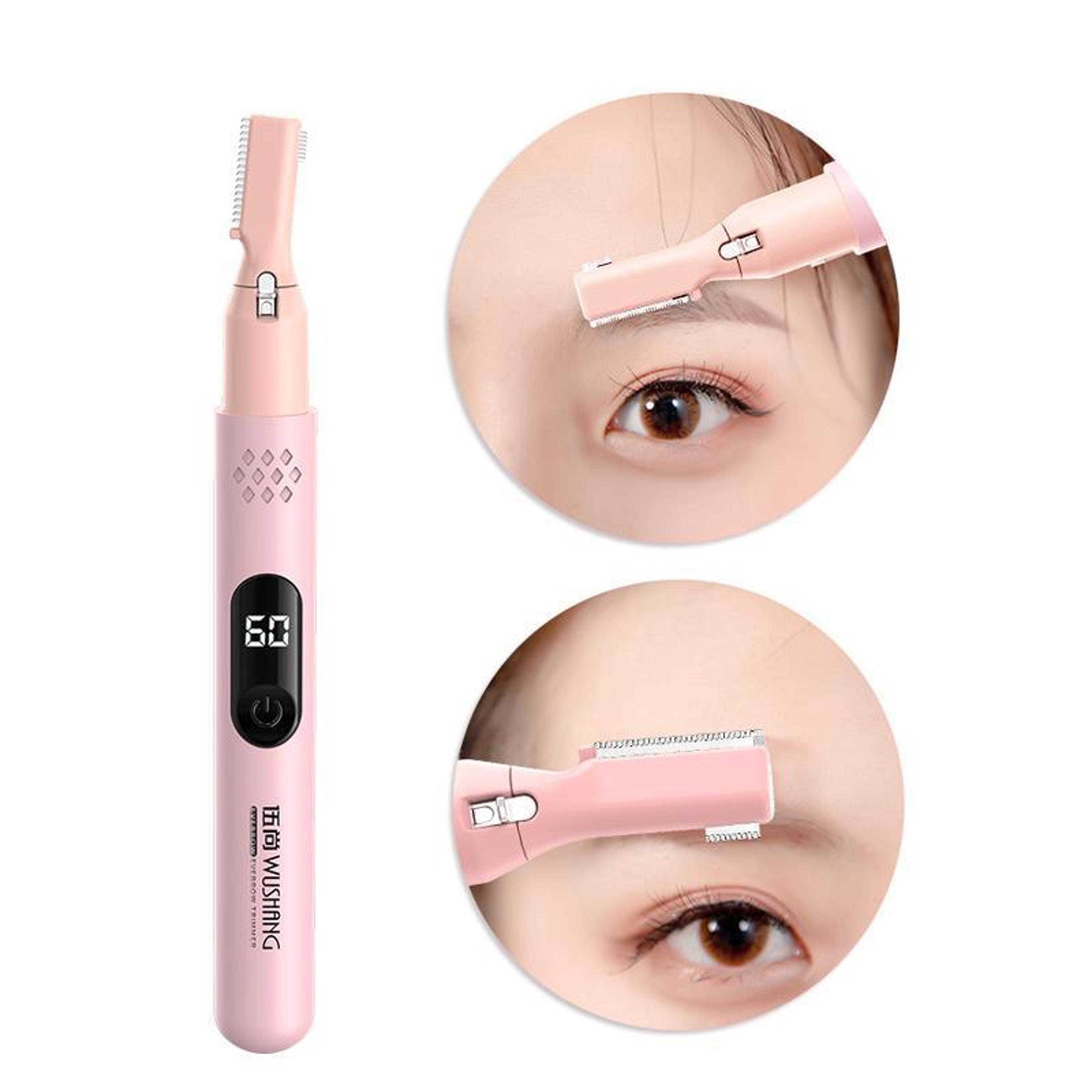 rechargeable eyebrow razor & facial hair remover for women portable grooming tool for soft hair on face, arms, & legs