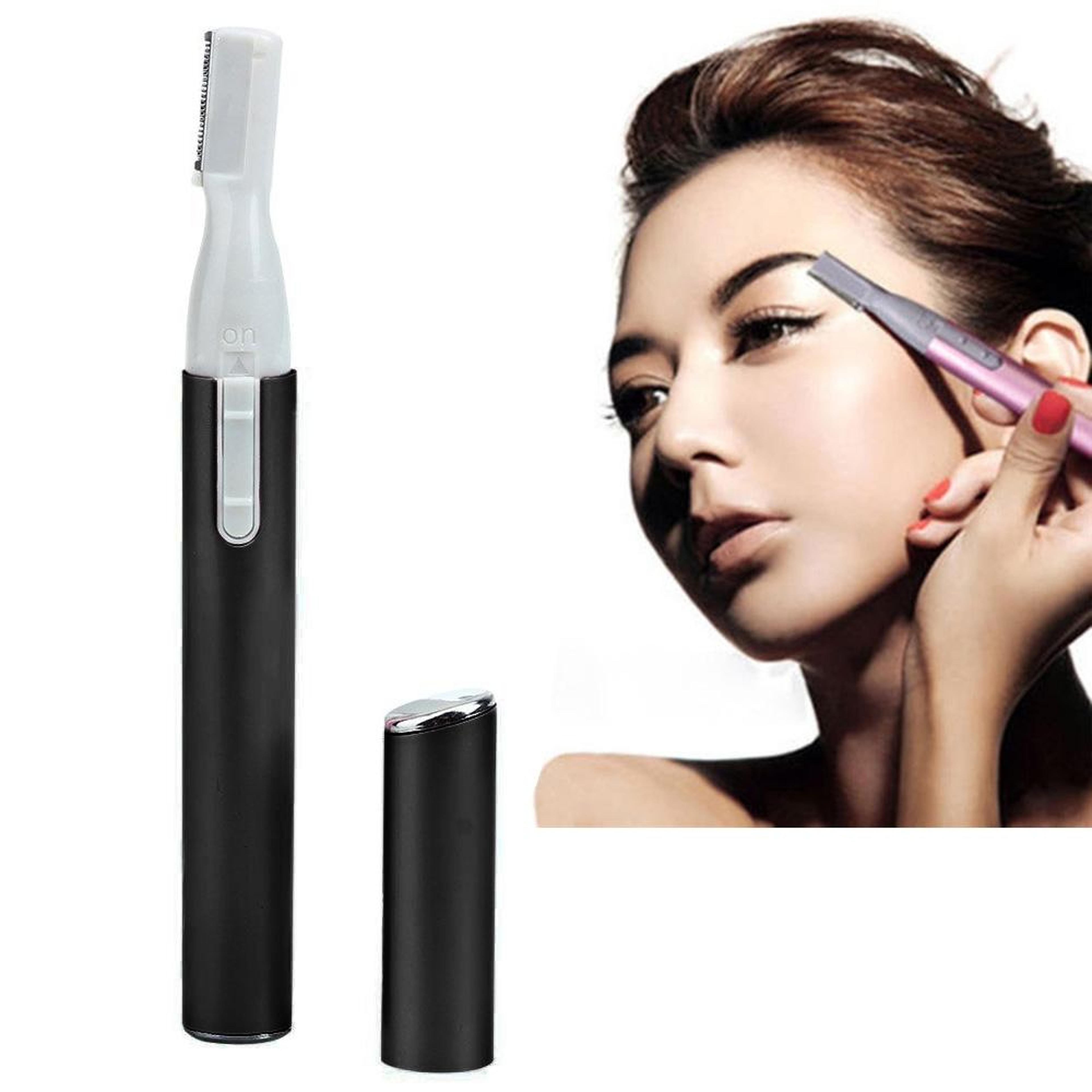 portable electric eyebrow and face hair trimmer micro precision removal clipper for face care shaving