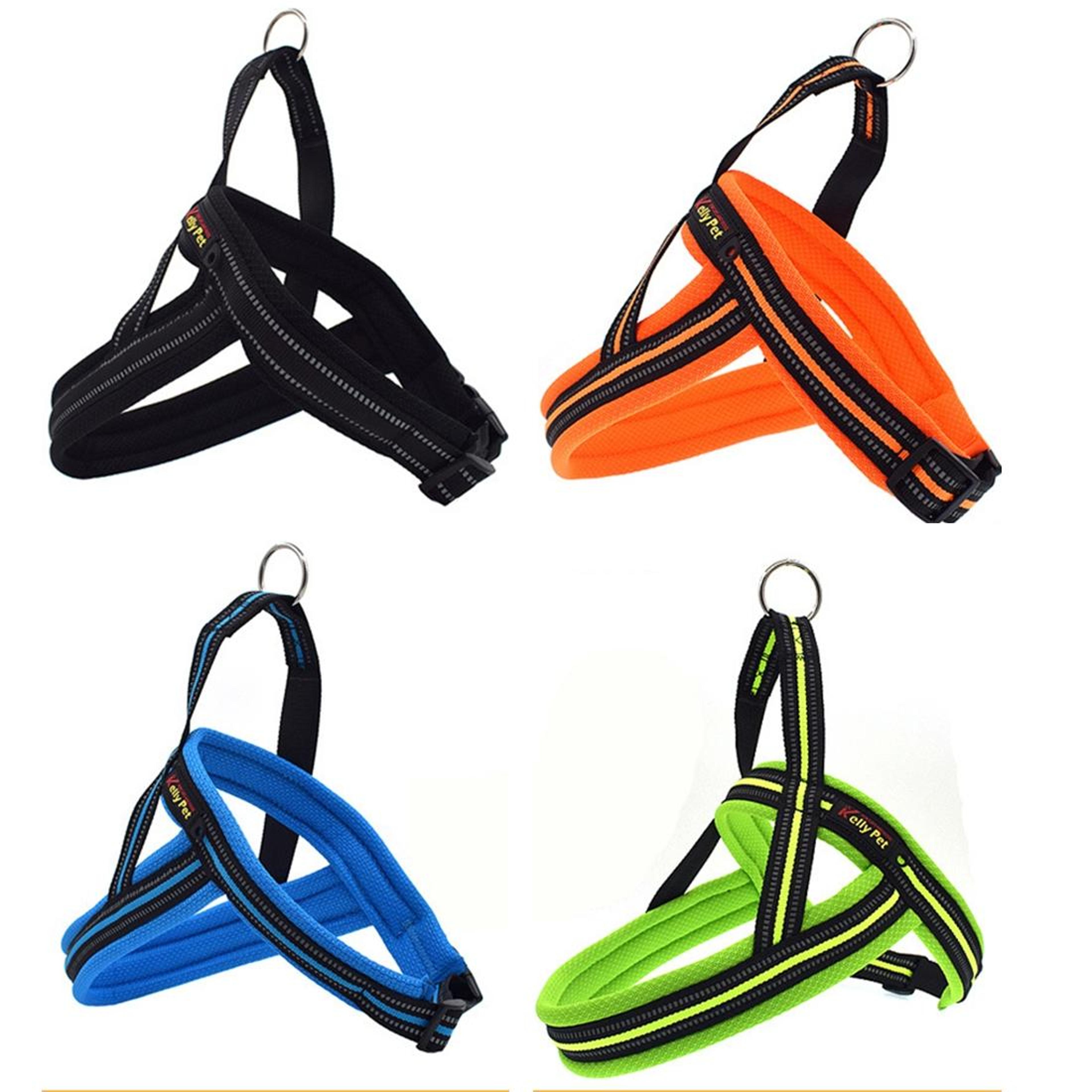reflective dog harness with leash for safe big dog walks