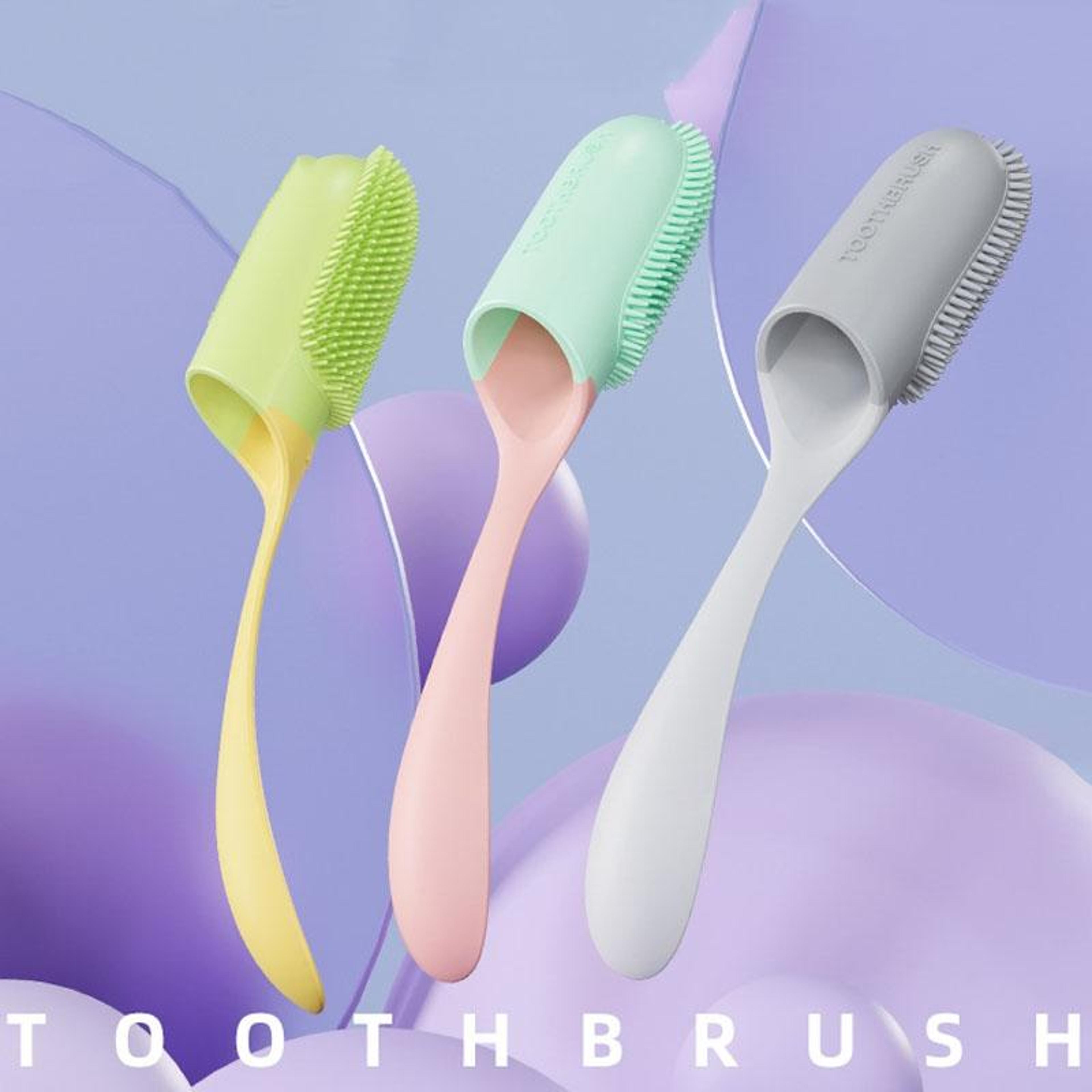 pet finger toothbrush with handle for dogs and cats dental care