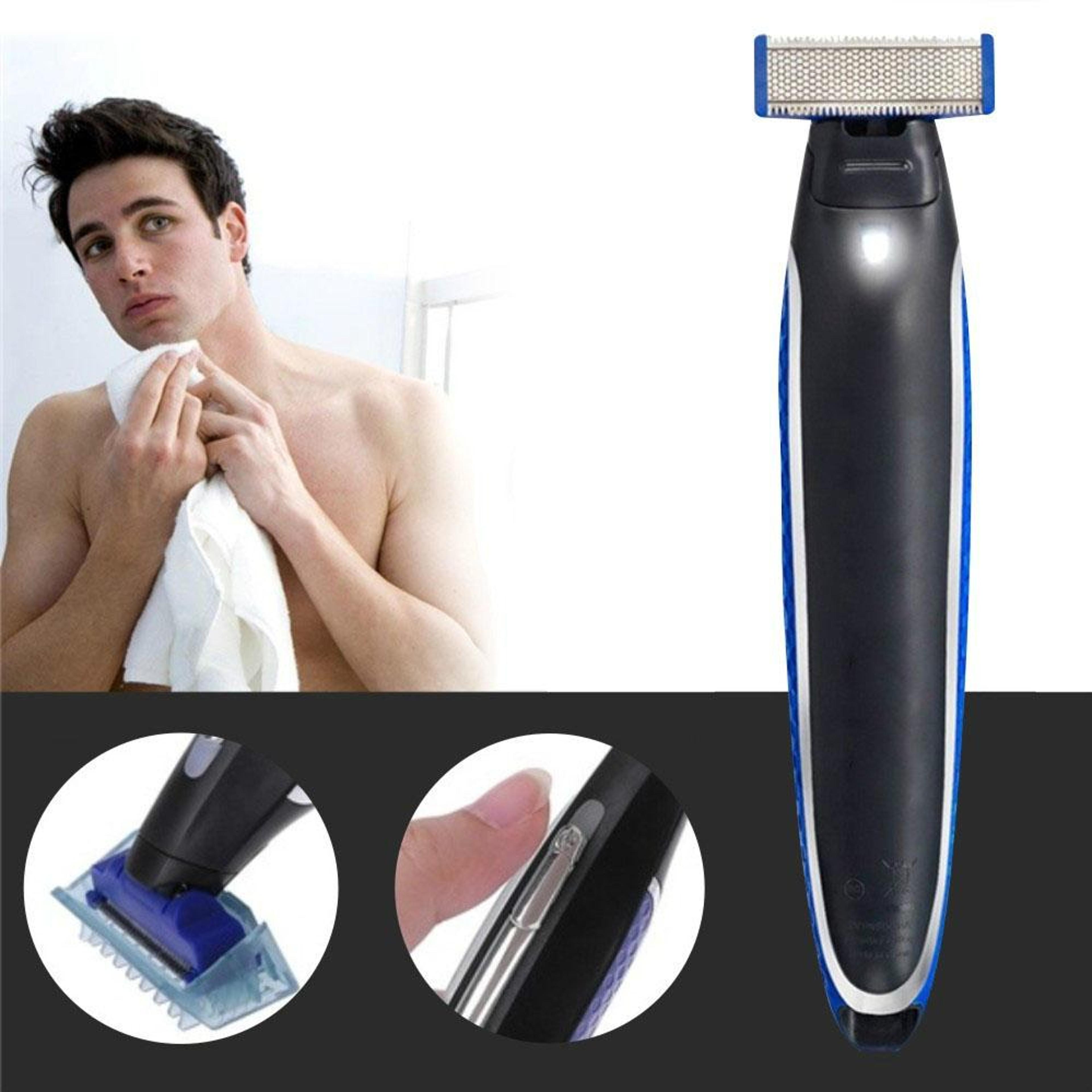premium usb rechargeable shaver & trimmer for men cordless face grooming razor