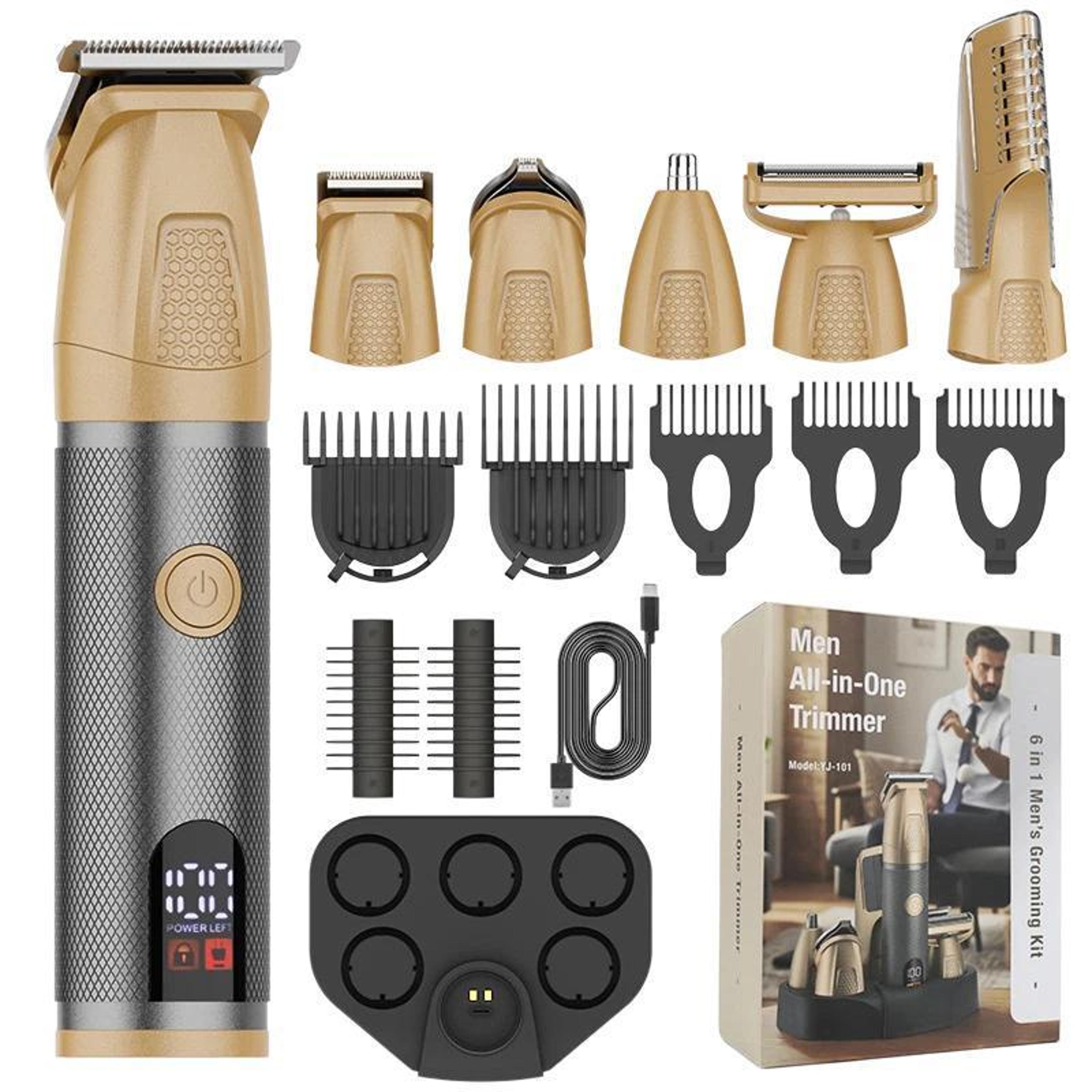 premium multifunctional hair clipper with digital display & waterproof design