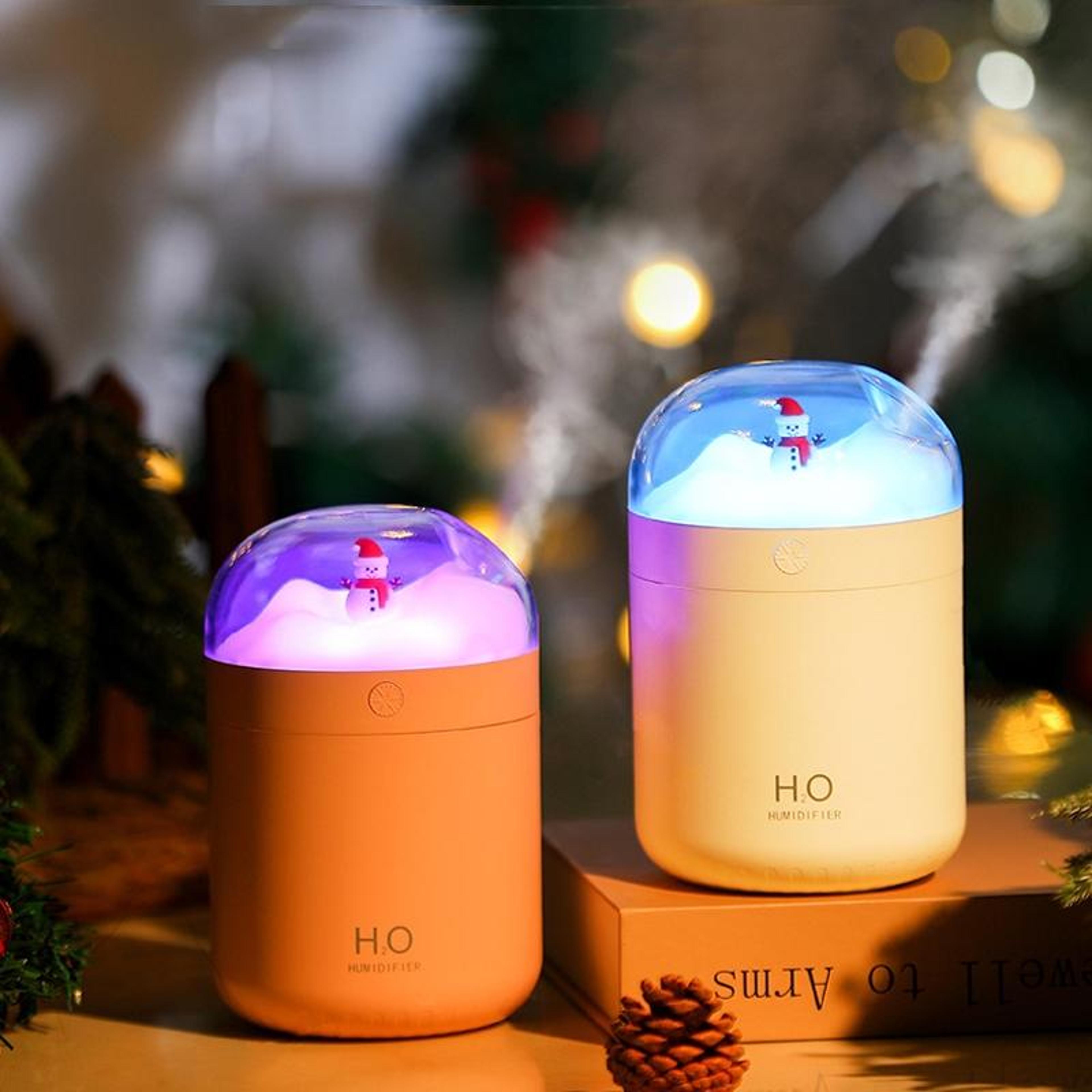 snowman humidifier usb desktop large-capacity colorful ambient light