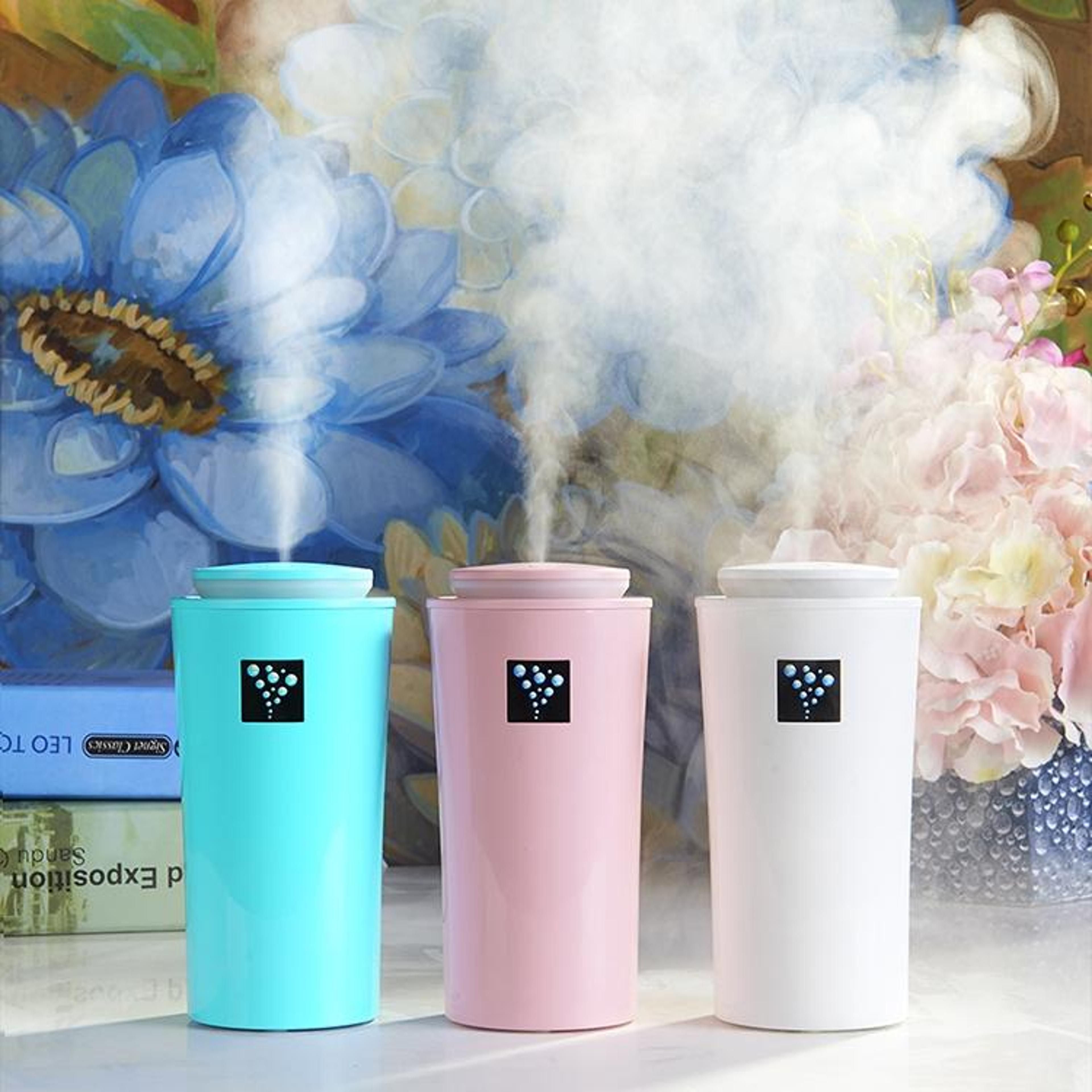 portable humidifier & moisture meter with led night light