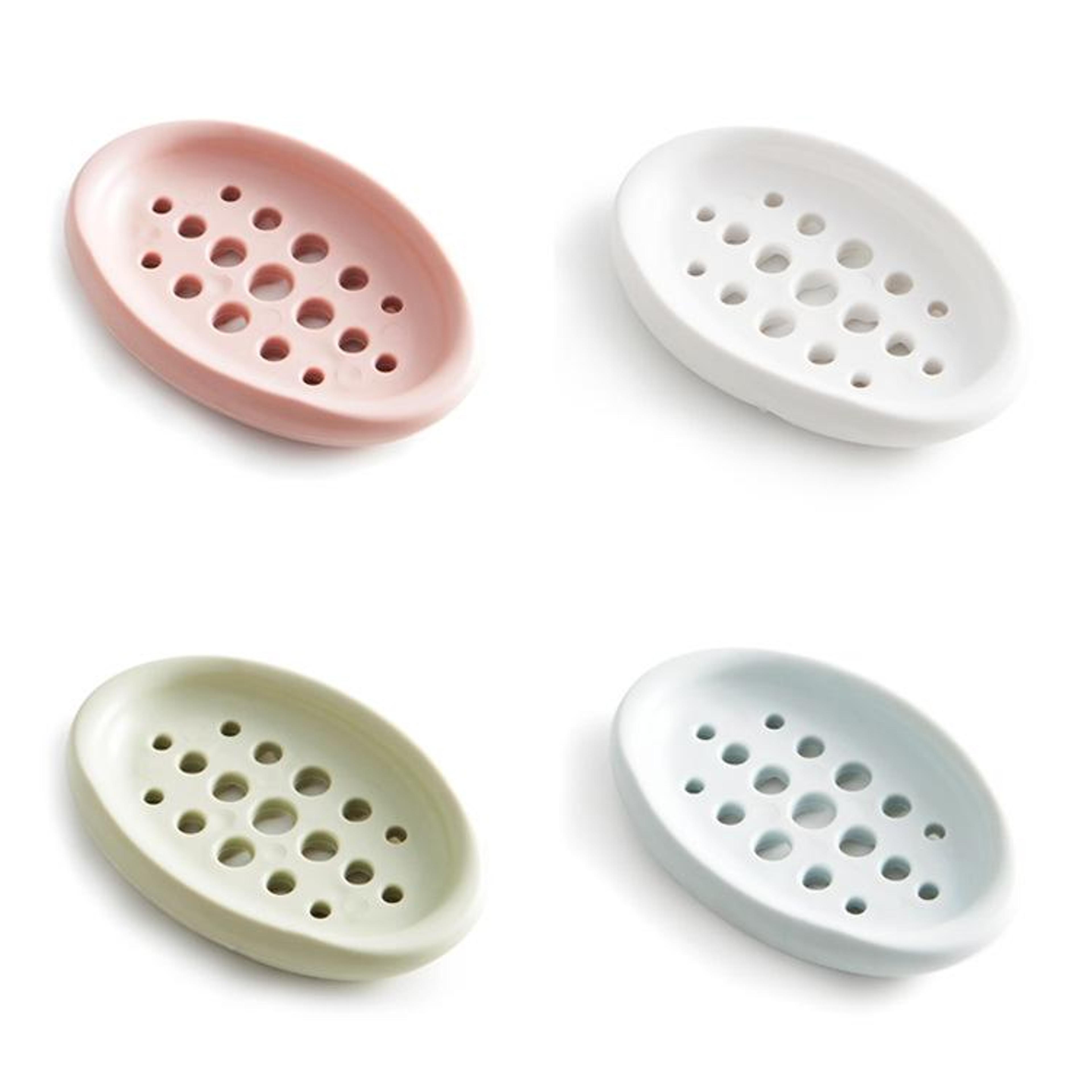 bathroom drain brush & soap holder for easy cleaning